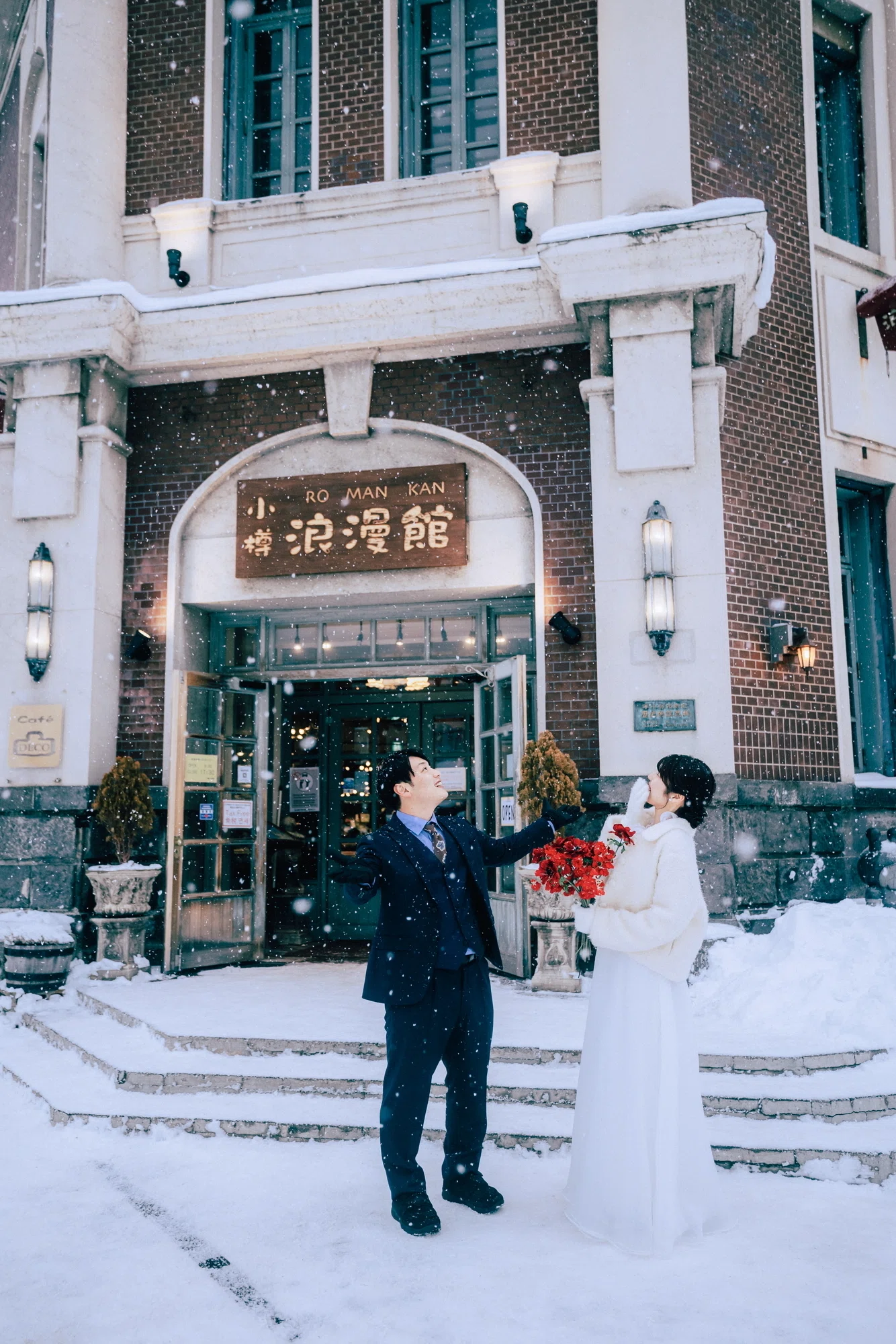 ゆき様確認用♡ウエディングバージョン・イニシャル 北海道】雪舞うウェディングフォトを小樽で⛄｜Libars_tokyo
