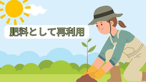 肥料として再利用