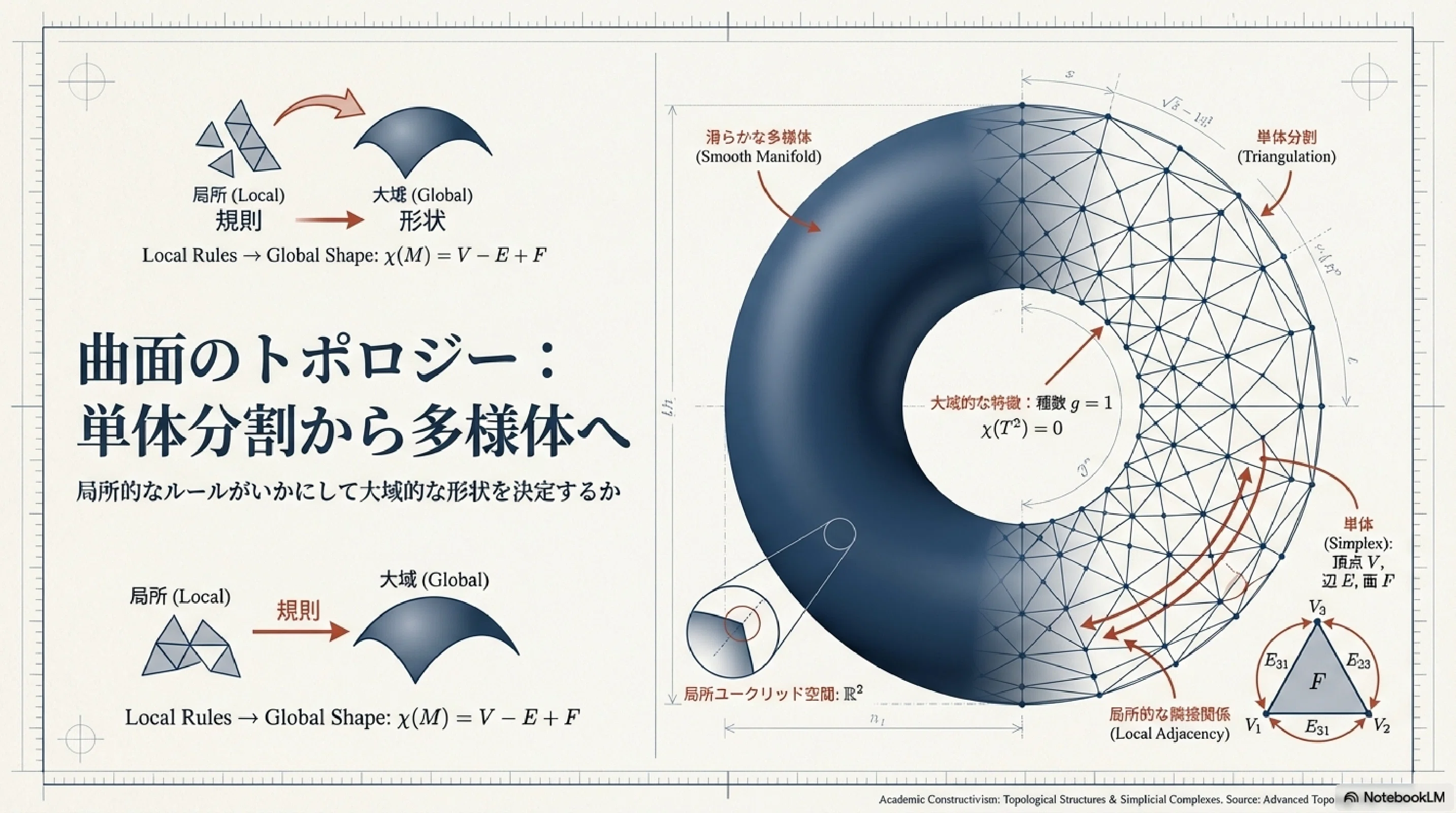 3角形が暴く曲面の設計図｜ari1110