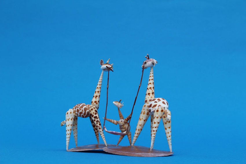 キリンとタケノコガイ」｜zoo_shell