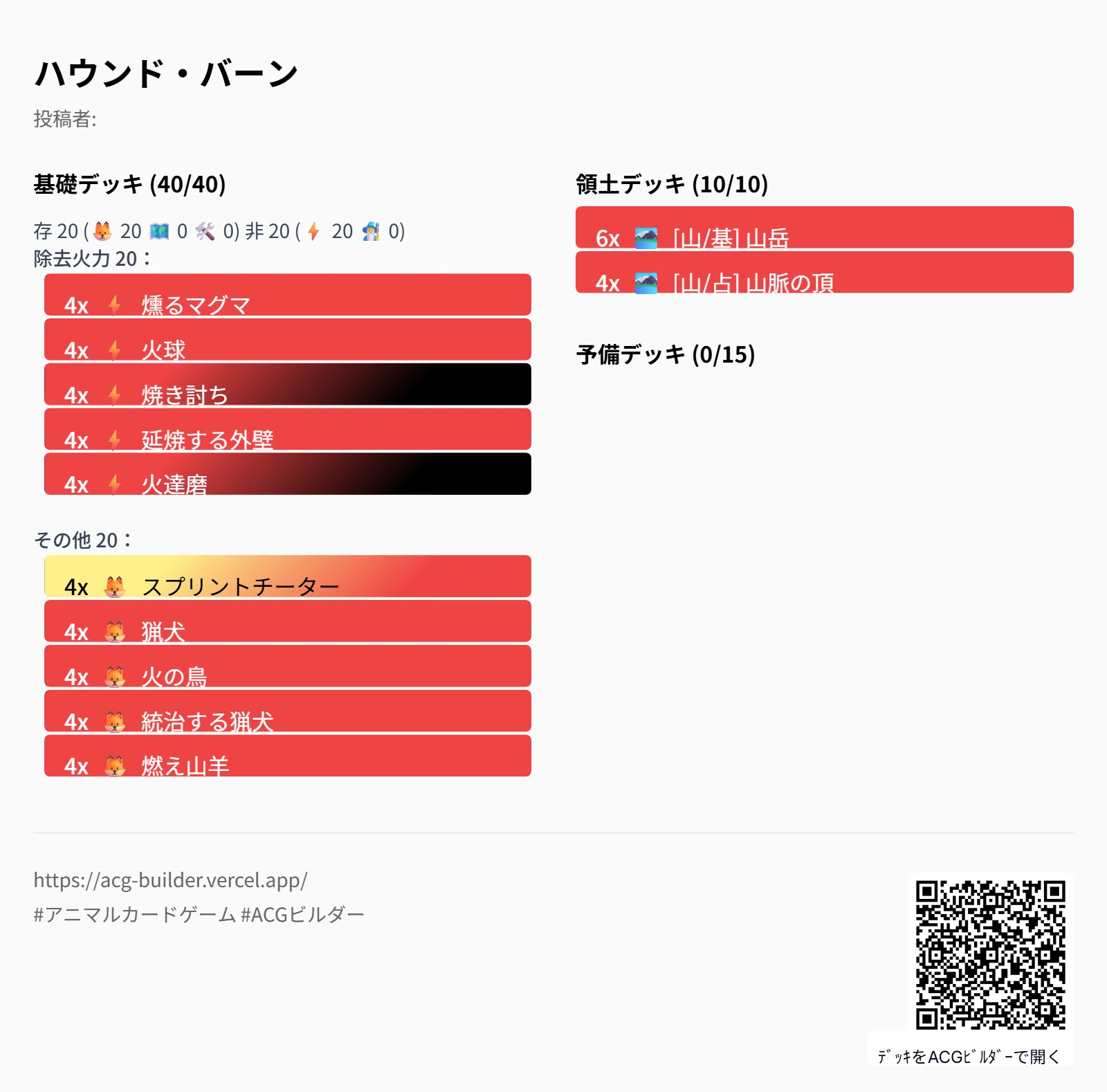 アニマルカードゲーム】青嵐環境解釈と手持ちデッキ講評【ACG】｜時計