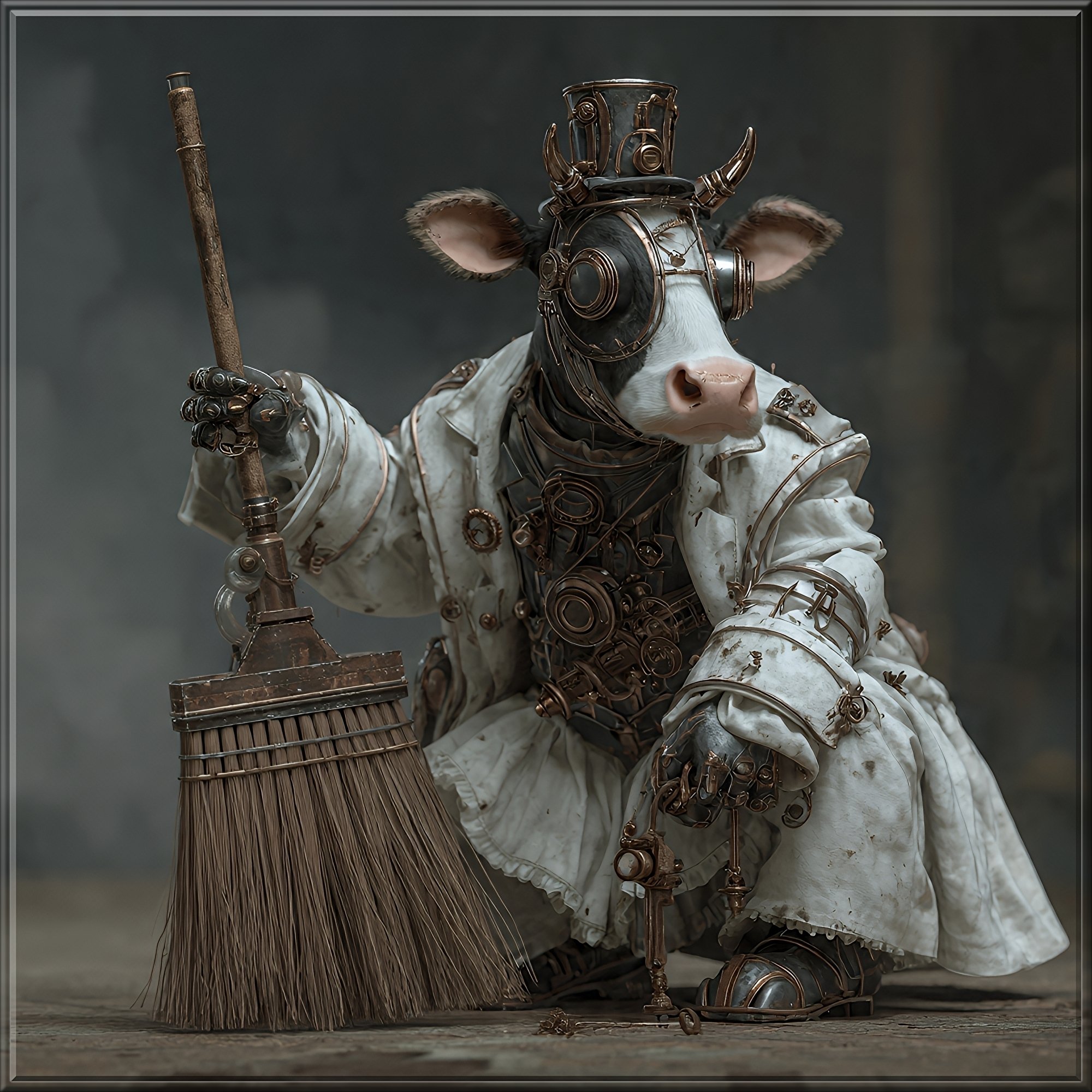 テクノロジー「本気出した牛」｜ジョー「鏡面反射のデジタルアート