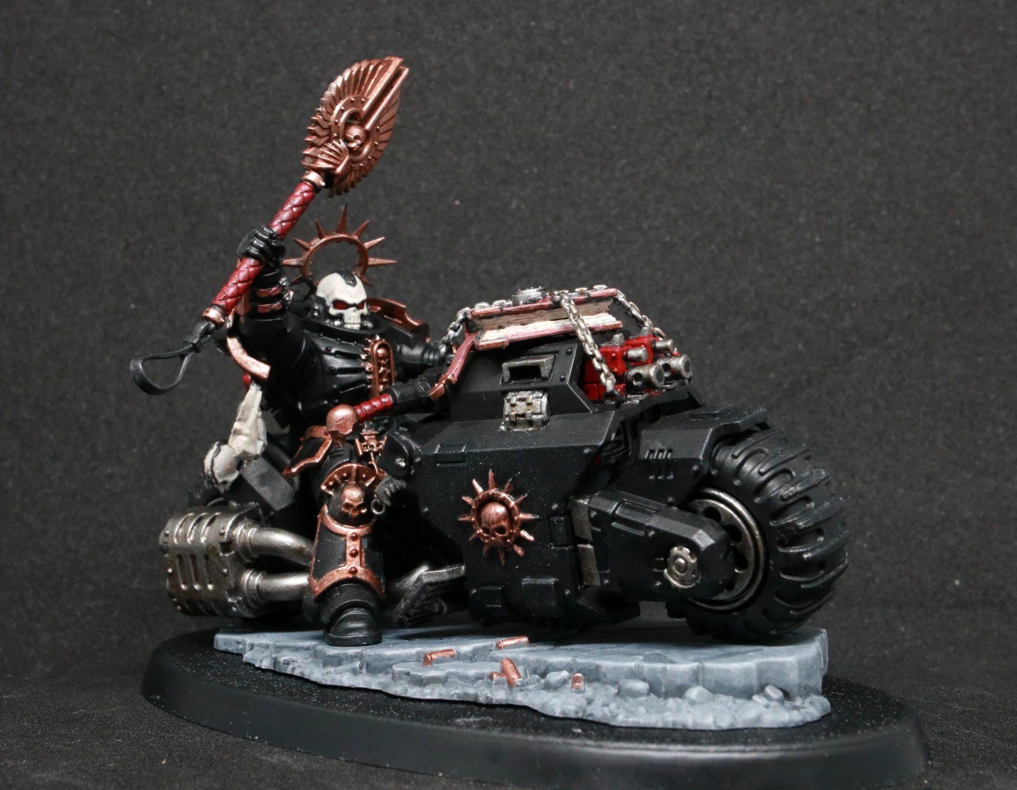Warhammer 40k プライマリス・チャプレイン バイク騎乗を塗る｜akaikura