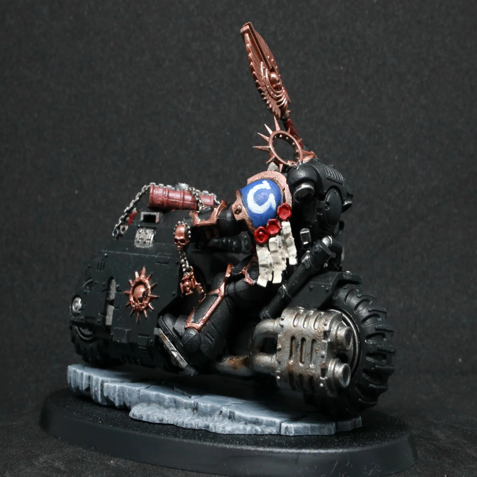 Warhammer 40k プライマリス・チャプレイン バイク騎乗を塗る｜akaikura