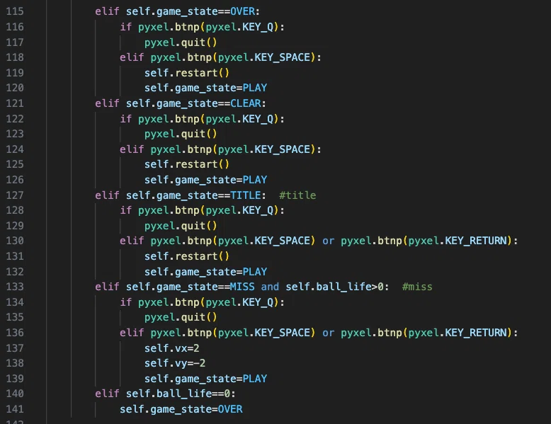 Python x Pyxel ブロック崩し （完）｜hon