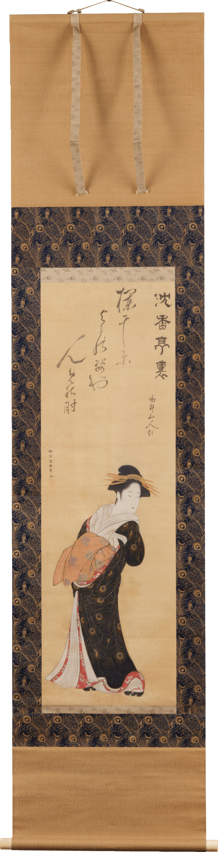 熟覧！ 勝川春章「花魁図」作品と表装｜太田記念美術館