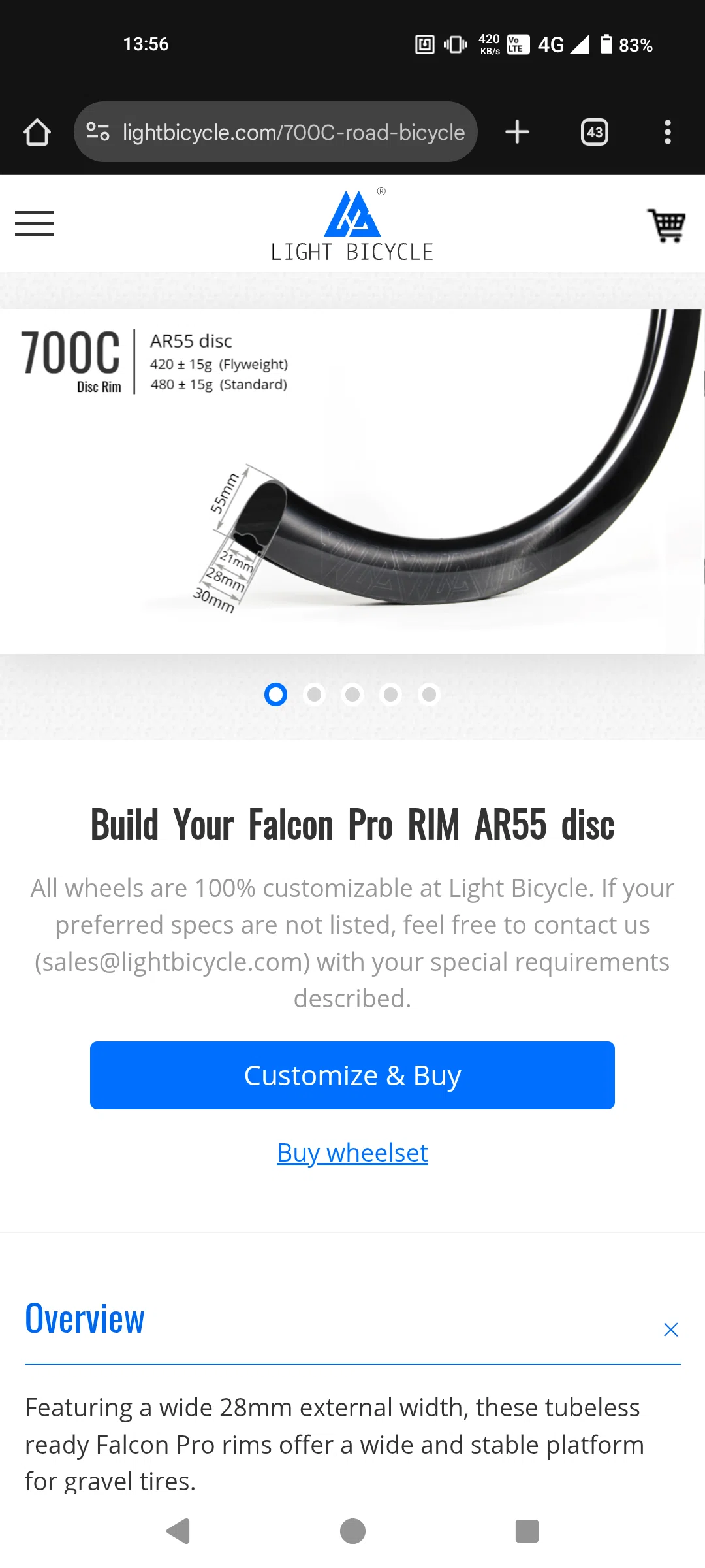 LIGHTBICYCLEのリムを買う｜しむしむ