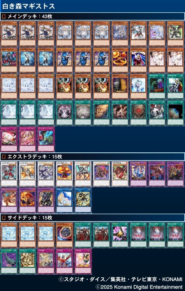 白き森】新環境3連続入賞！白き森マギストス解体新書｜からふる