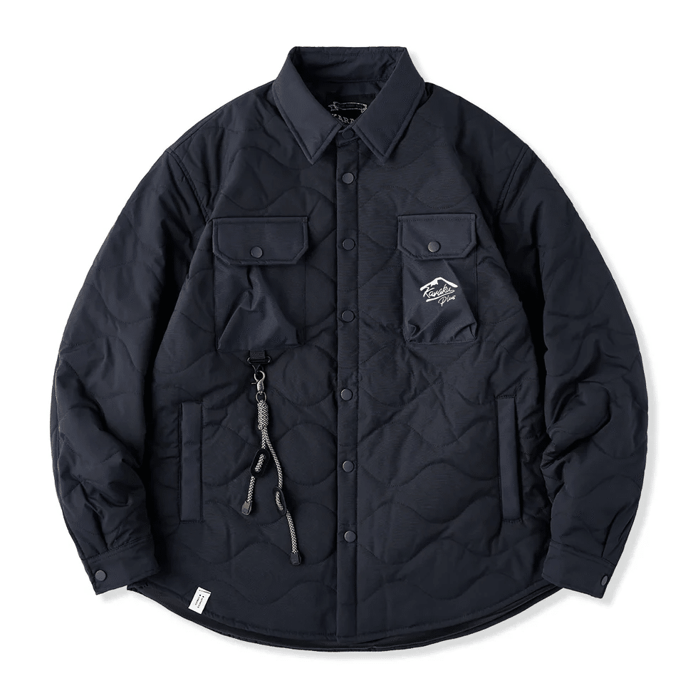 新品未使用品　karaku カラク　中綿キルティングフライトジャケット ブラック キルティング 中綿フライトジャケット – Karakubuy