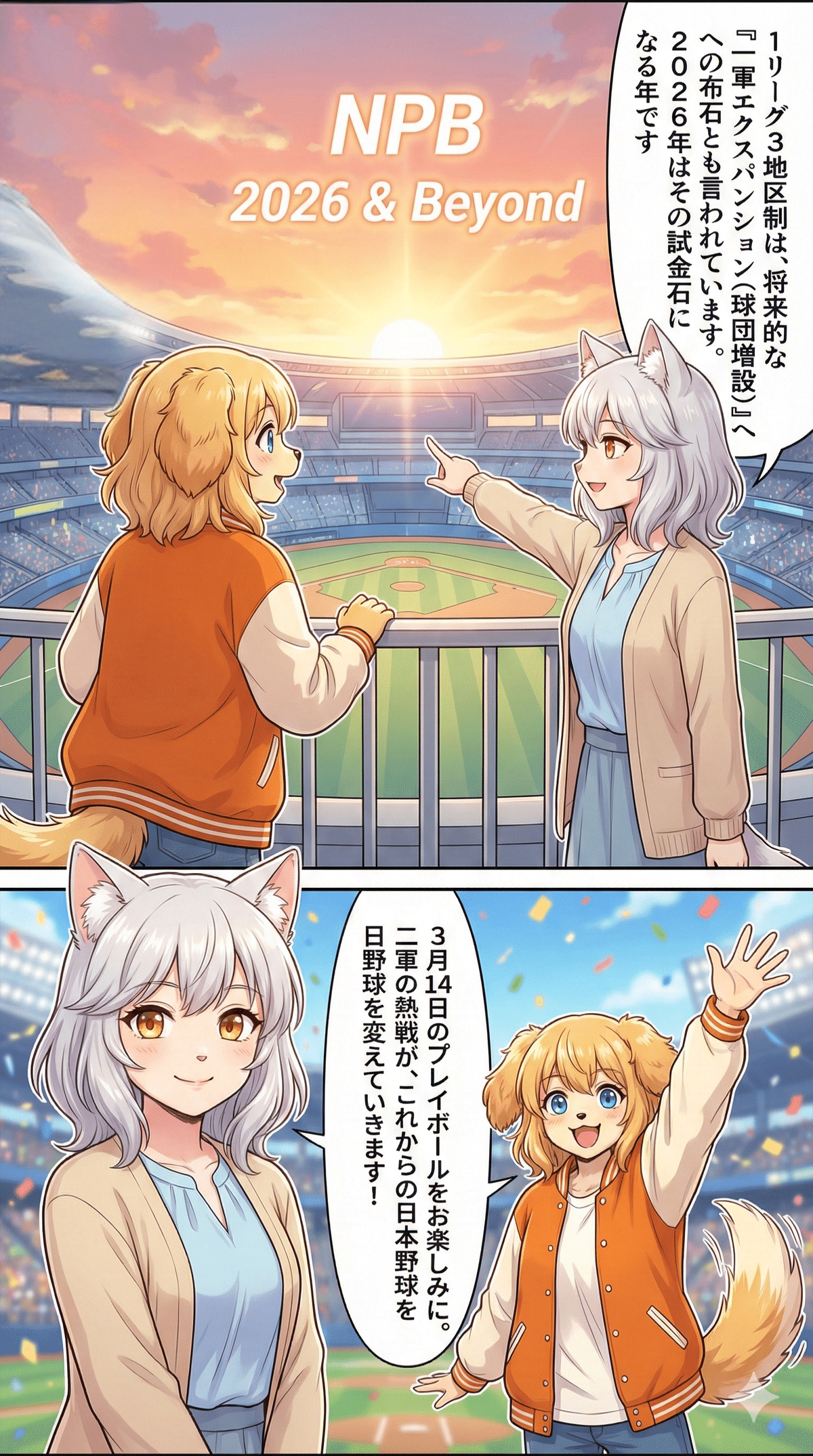 漫画でわかるプロ野球2軍再編｜よしまつ