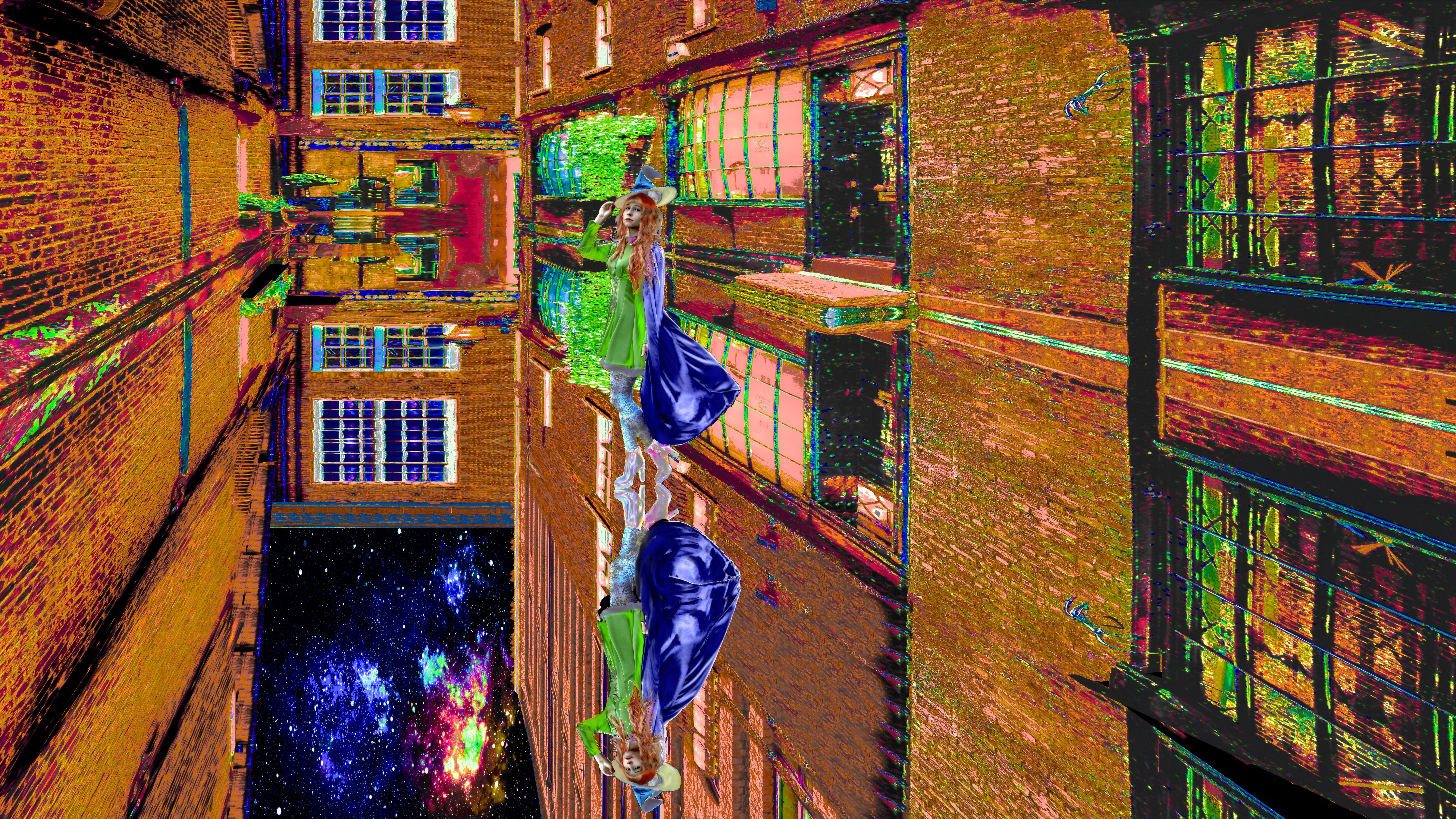 ☆牛画面☆ テクノロジー「本気出した牛」｜ジョー「鏡面反射のデジタルアート