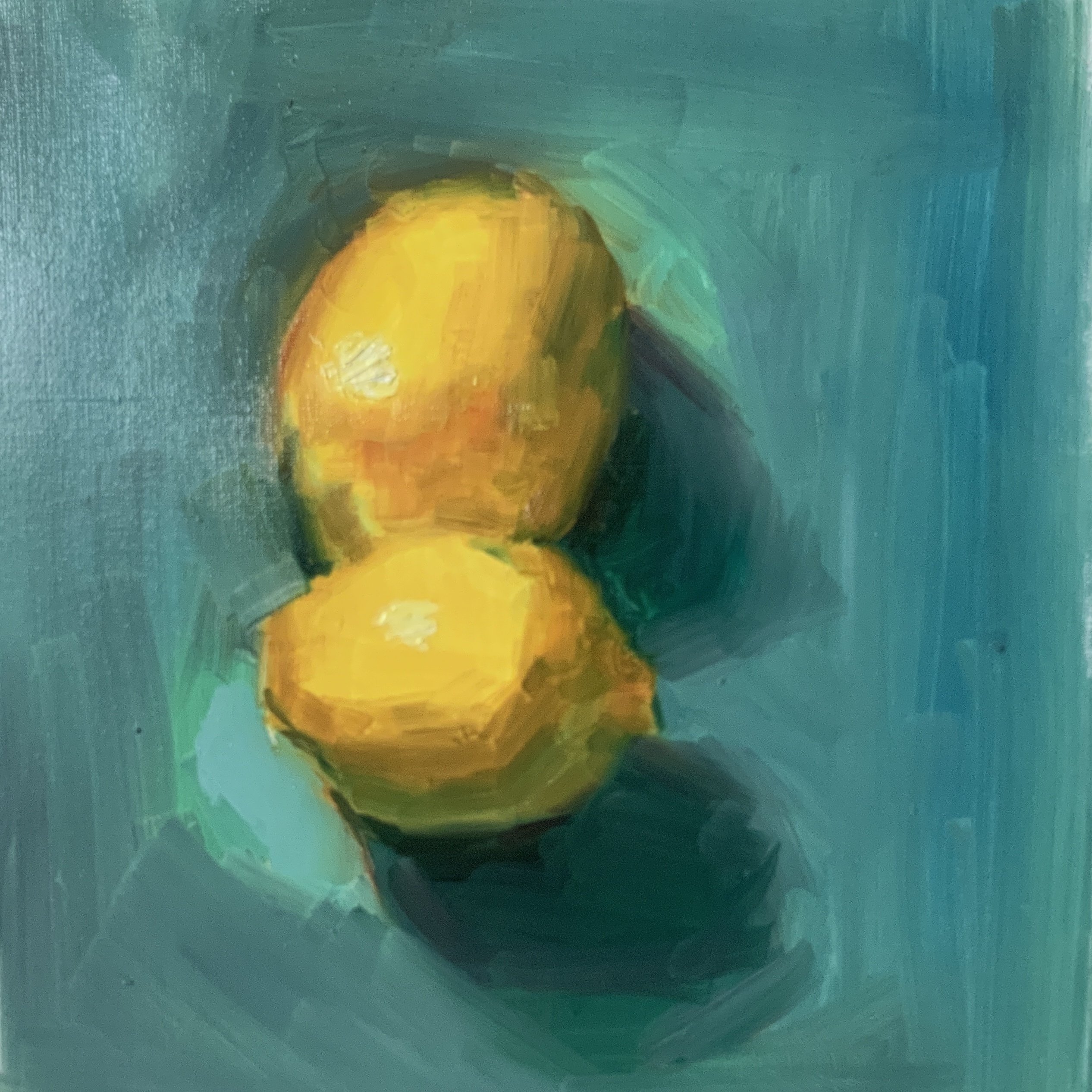 油絵 no.44 反射光をカラフルにするx3枚｜なお