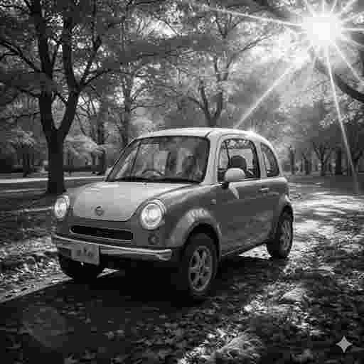 可愛い 軽自動車 写真素材（10）/写真販売 AI画像 有料＜40枚：350円＞商用利用可（サンプル）028