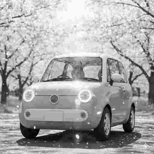  可愛い 軽自動車 写真素材（10）/写真販売 AI画像 有料＜40枚：350円＞商用利用可（サンプル）035