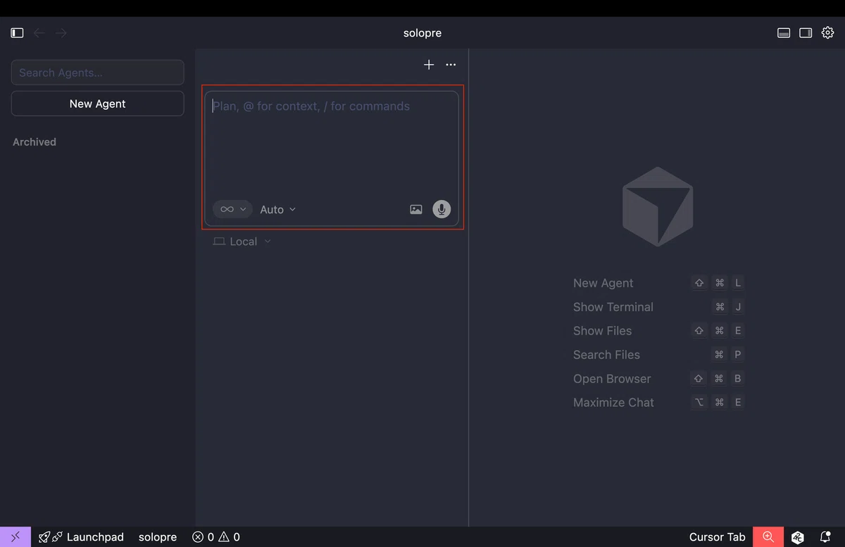 Cursor 2.0の登場｜新しいUI(ユーザーインターフェース)編 - Agentsモード｜むっく@5分でわかるAI×開発
