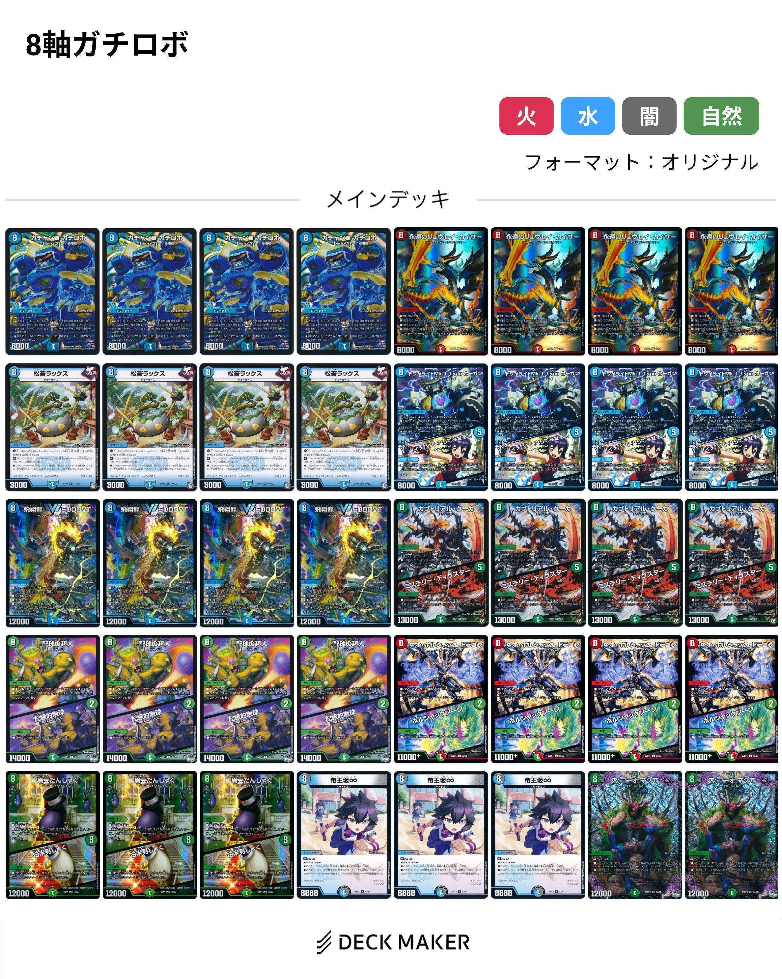 デュエマ】「ガチャ界のイチバンになってみせる！」8軸ガチロボ｜朱月