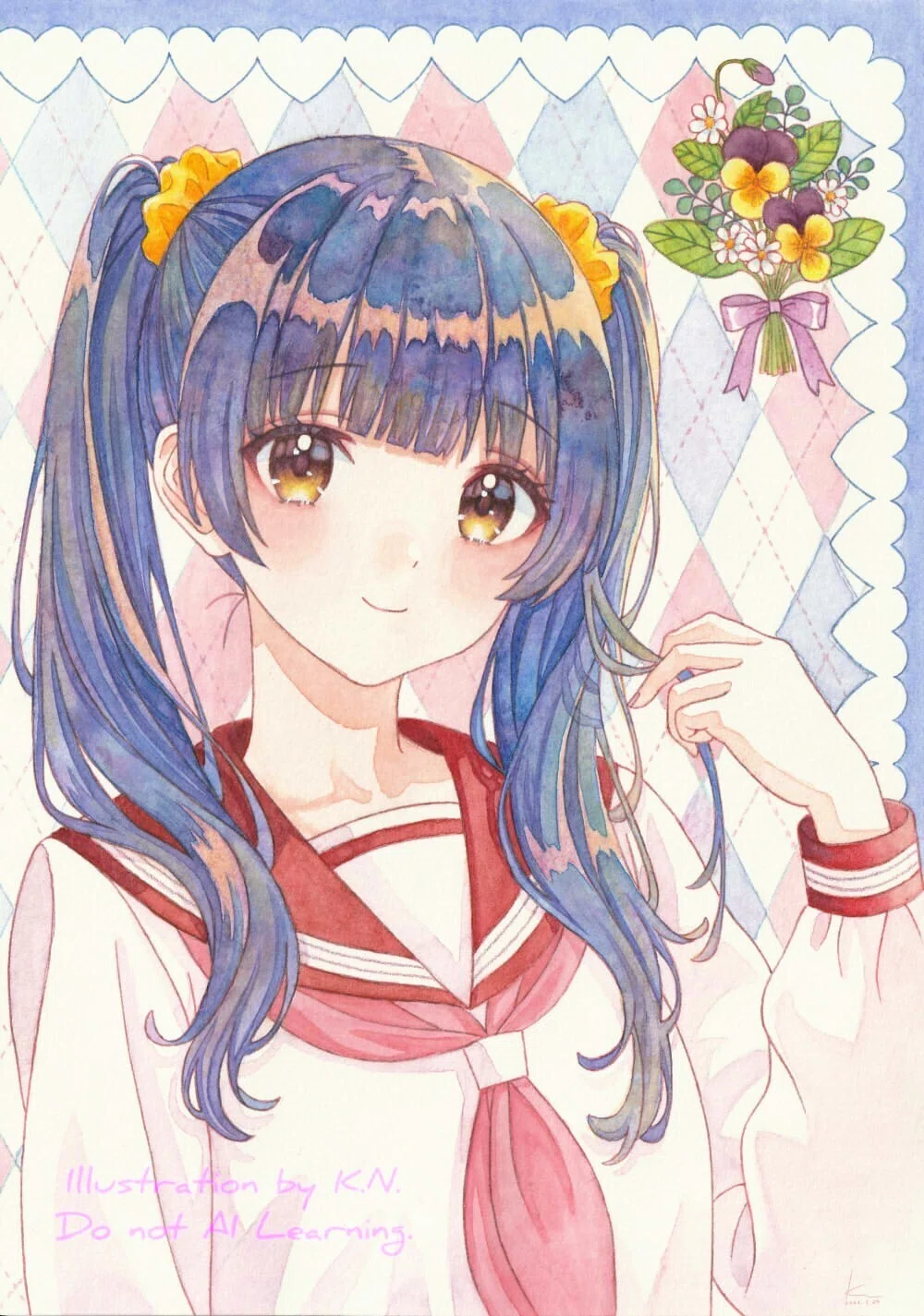 透明水彩イラストNo.45｜K.N.