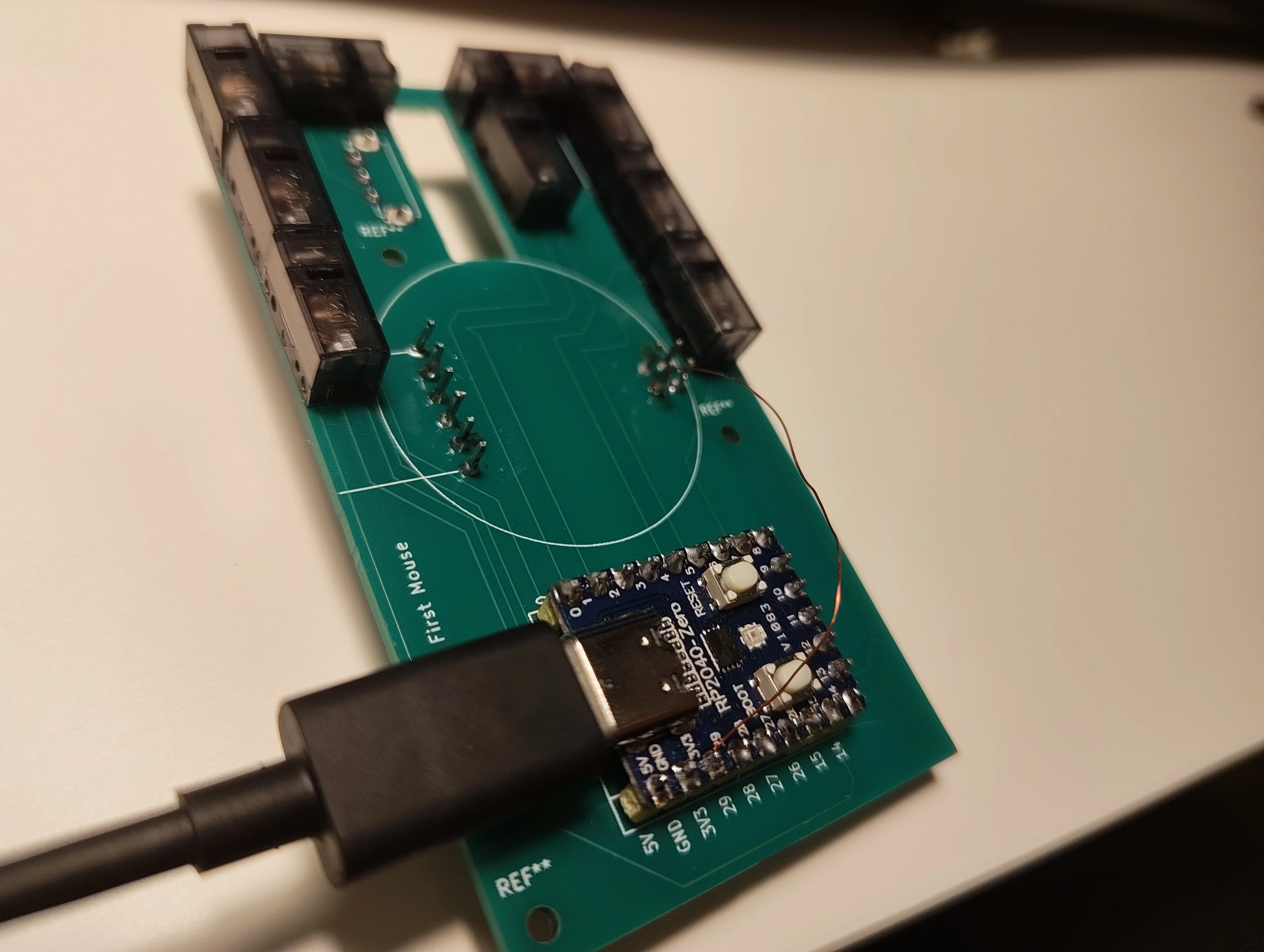 自作9ボタンマウスDIY③】PCBが届きましたが、まさかの大ミス