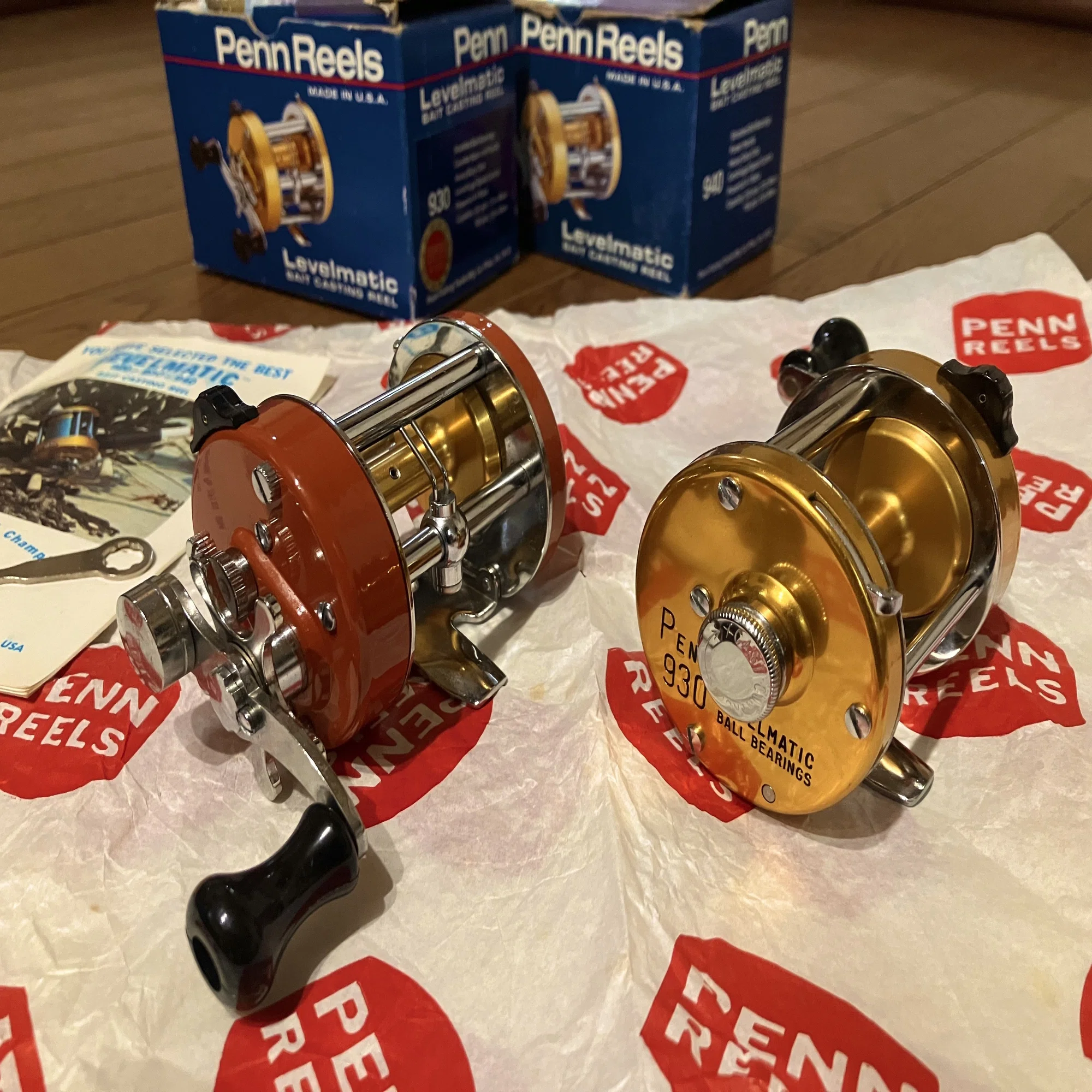 ?オールドフィッシングタックル046 ケンタッキースタイルのPennリール 