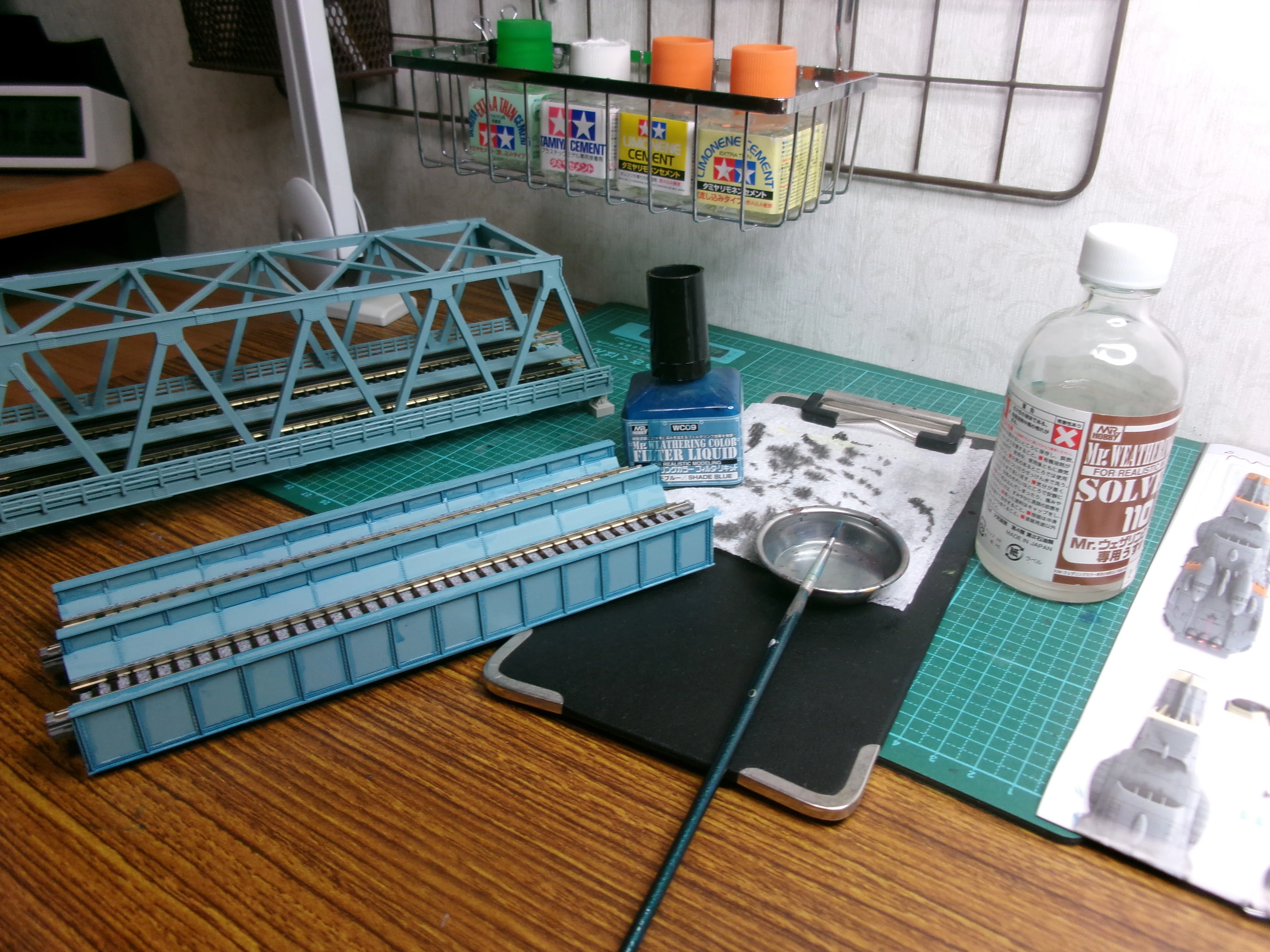 鉄道模型レイアウト製作記⑤ 橋梁のウェザリング｜ほぼ週末自宅模型工作室