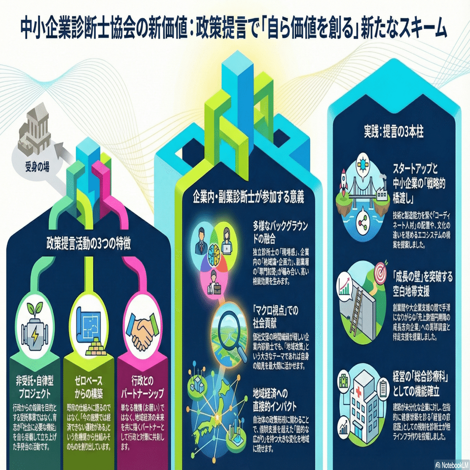 中小企業診断士協会の「政策提言」活動に参加する意義とは？企業内診断