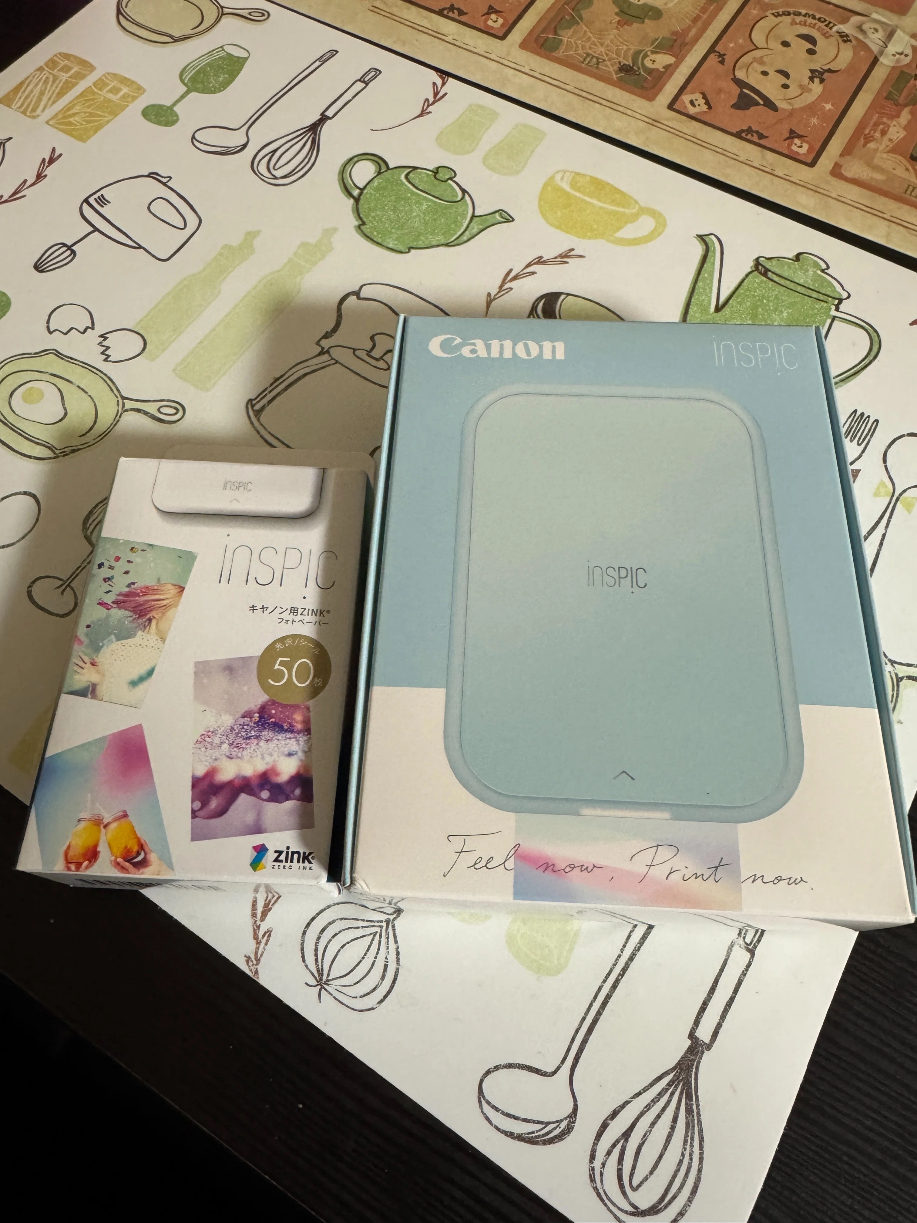 未使用級✨Canon inSPiC スマホプリンター 本体＋用紙60枚 【公式通販】