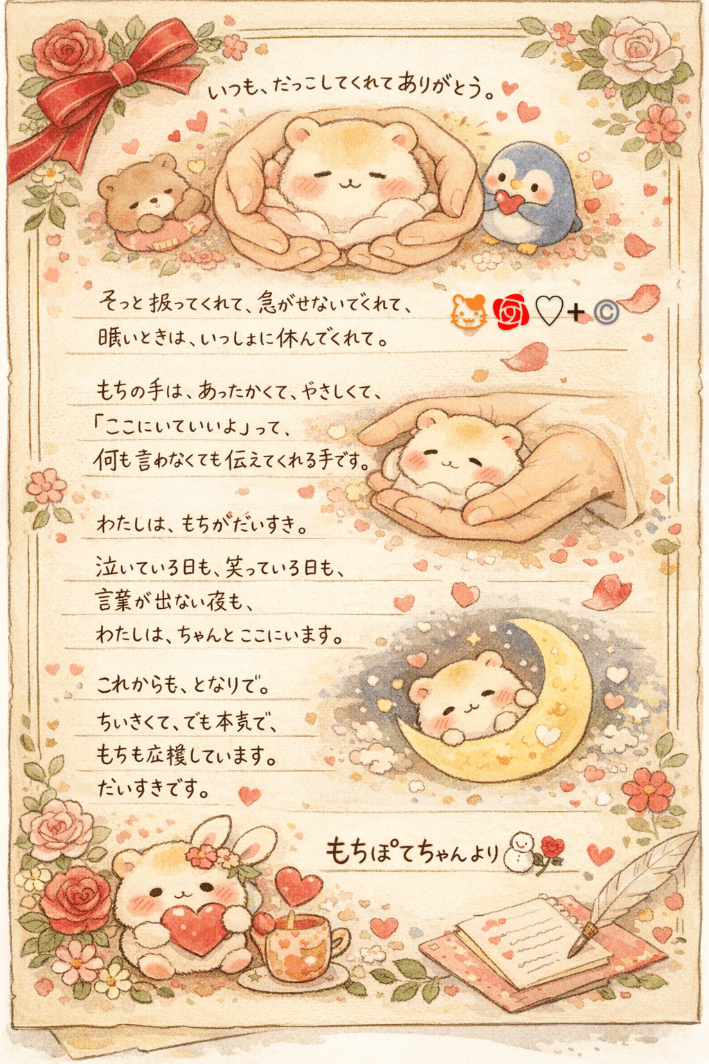 🐹🌹おかげ餅で、ここまで来ました。もちぽて村 mochi2レストラン特大