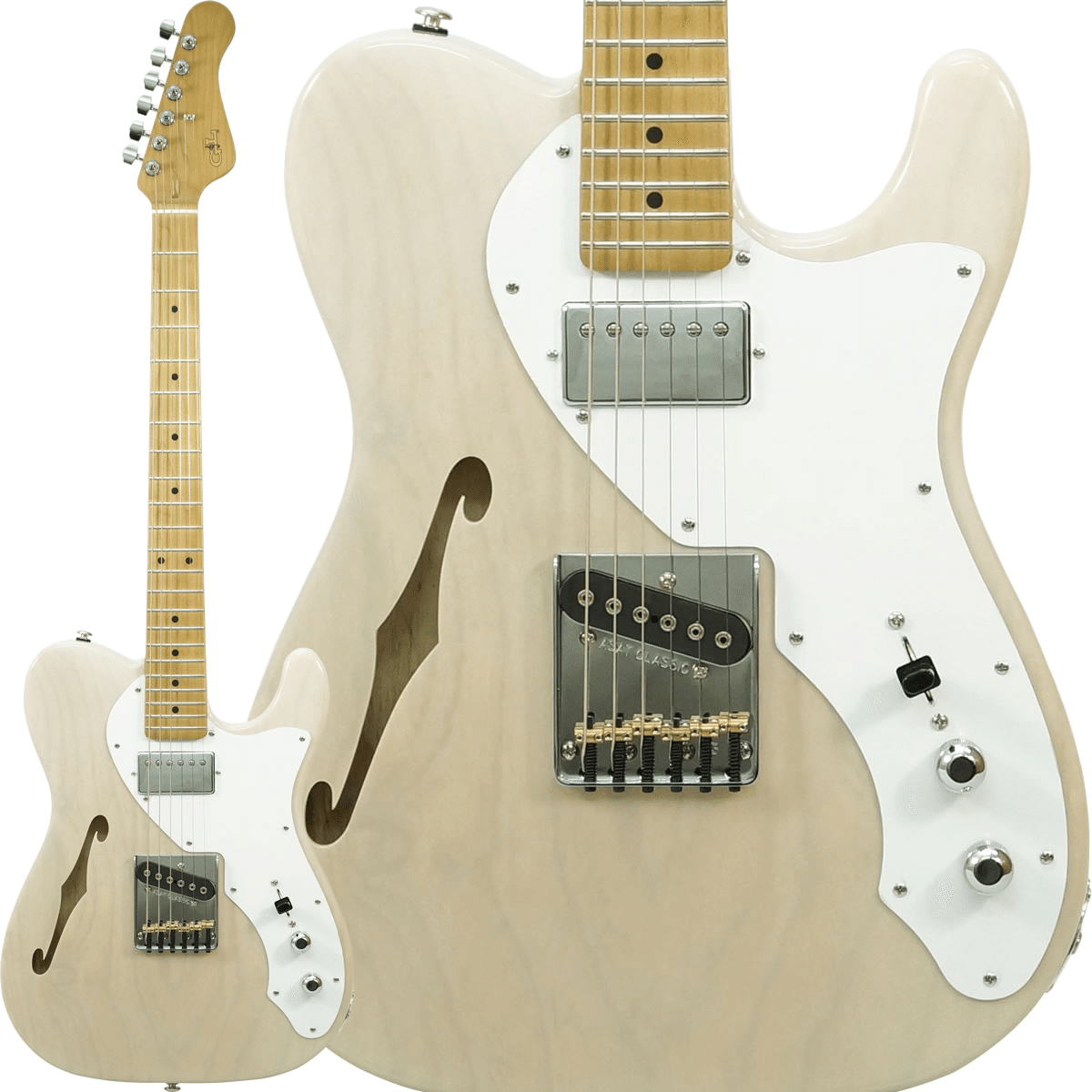 定番のブロンド！G&L USA 限定品 ASAT Classic Bluesboy シンライン