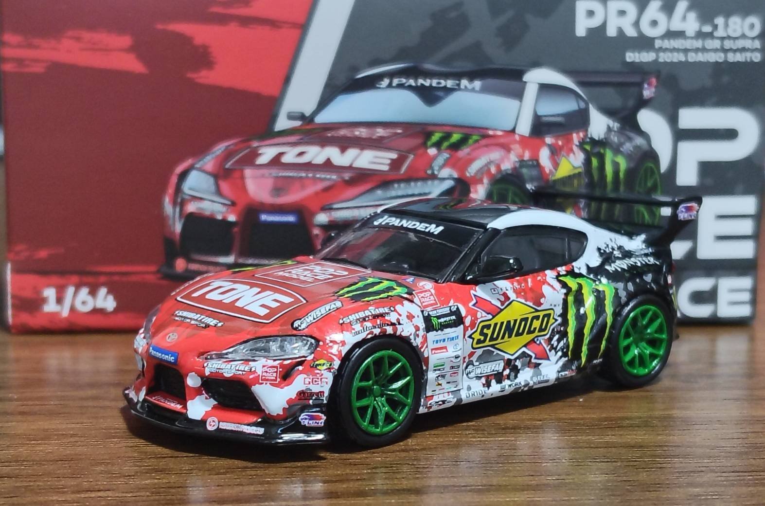 POP RACE 1/64 PANDEM GR SUPRA D1GP 2024 Daigo Saito｜岡田衛