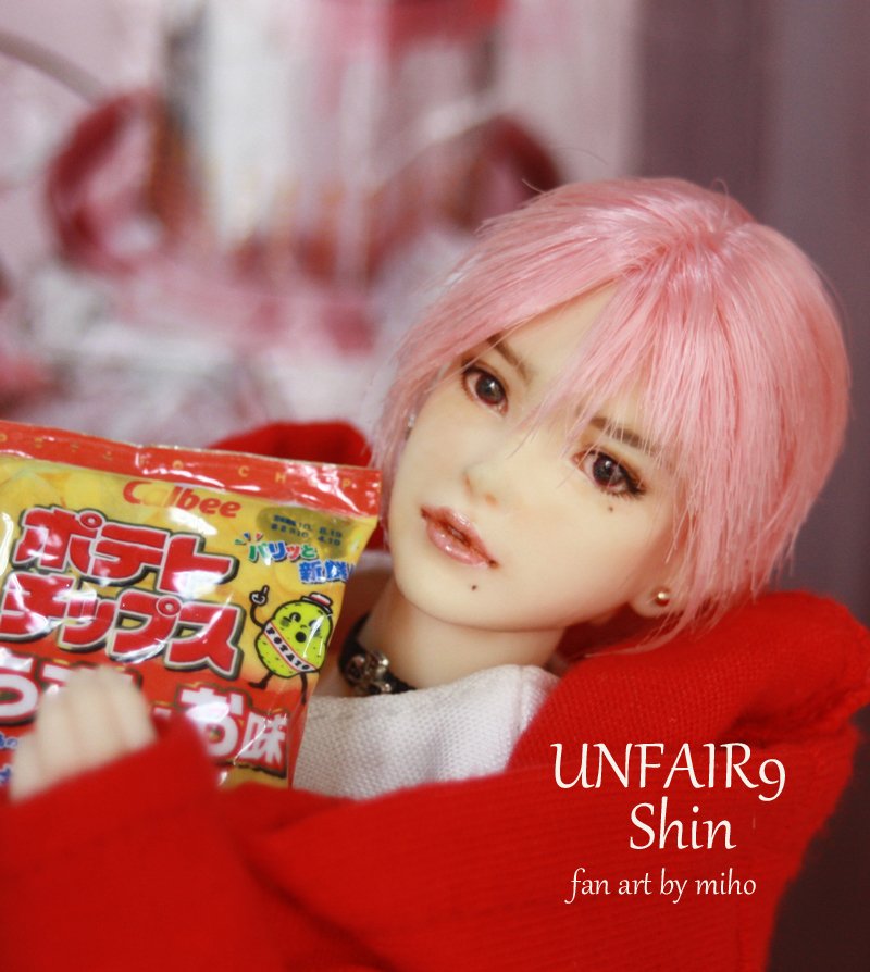 1/6カスタムドールヘッド☆UNFAIR9 ☆Shin☆bymiho☆六分の一男子図鑑