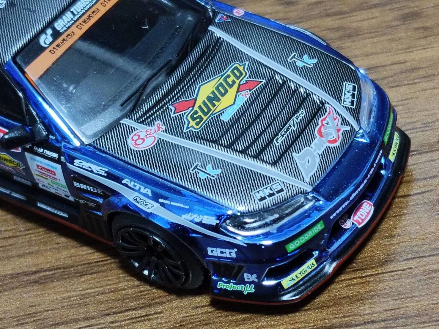MINI GT 1/64 Nissan Silvia (S15) D-MAX #70 D-MAX Racing 2023 D1