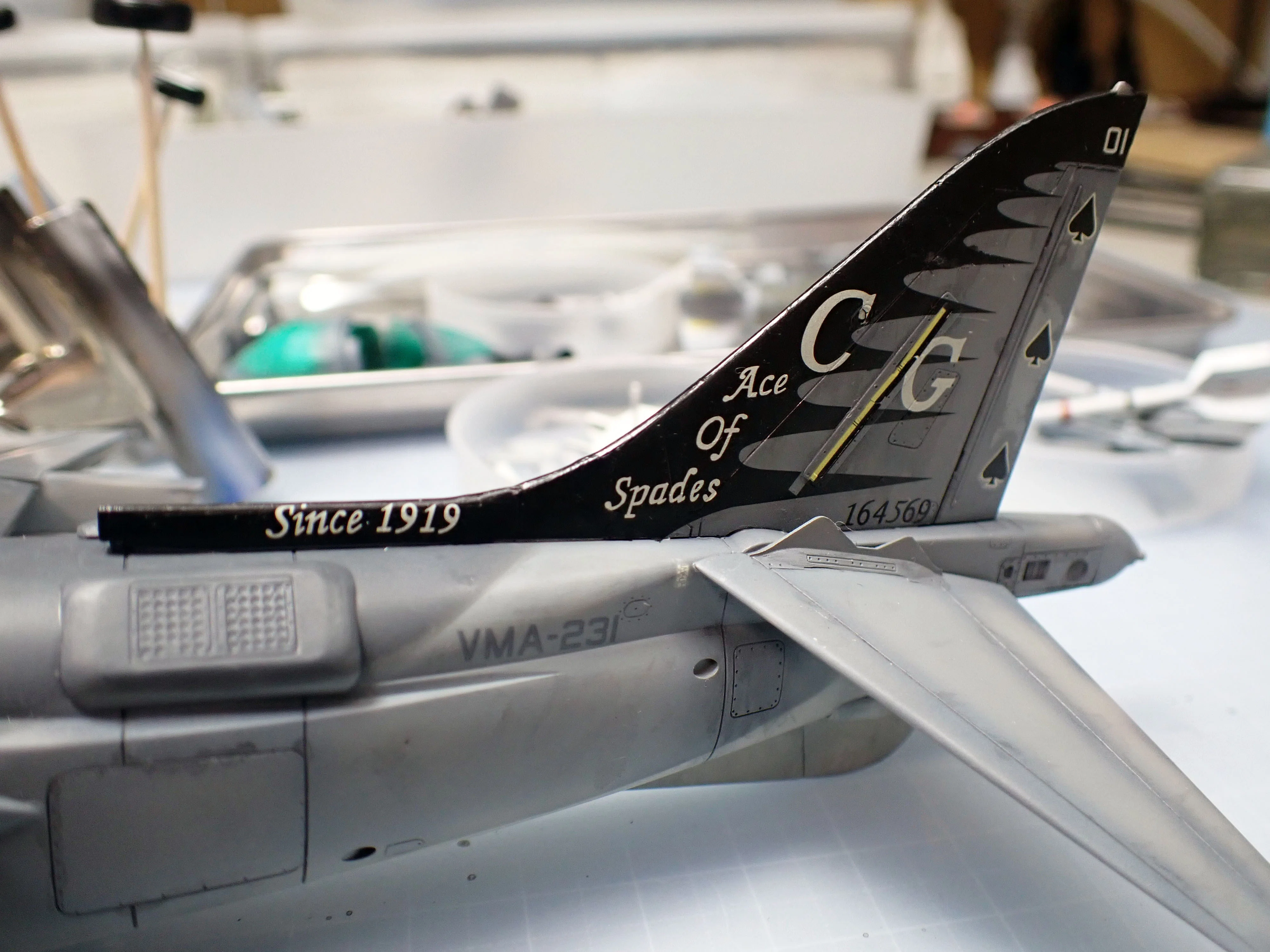 ハセガワ 1/48 AV-8BⅡ+ ハリアー　完成品 魔法の言葉：ハセガワ 1/48 AV-8B ハリアー2プラス（後編・完成報告