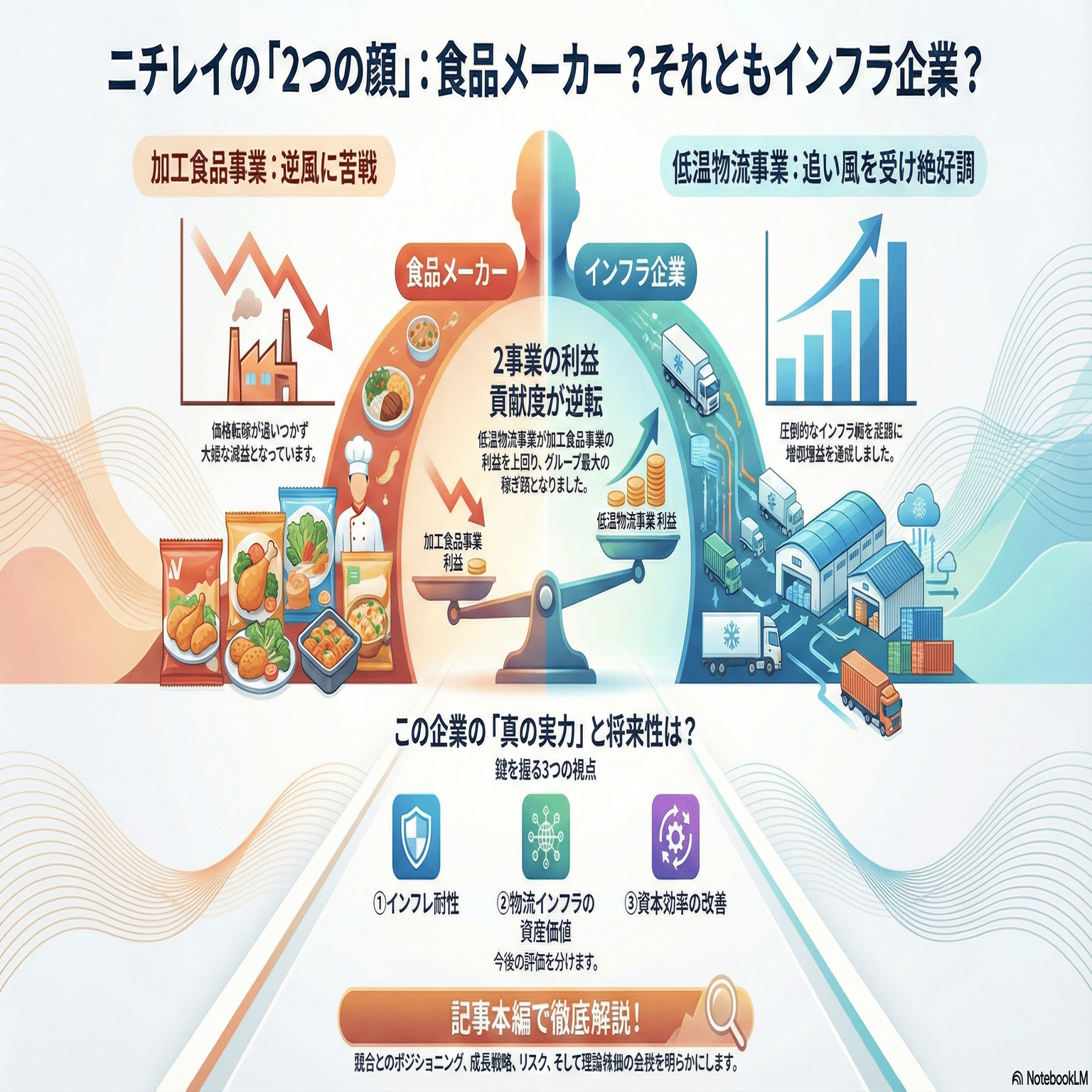 2871】ニチレイ徹底解剖：ただの食品株ではない。「物流危機」を独占益に変える“最強インフラ”の全貌と投資妙味｜HR7