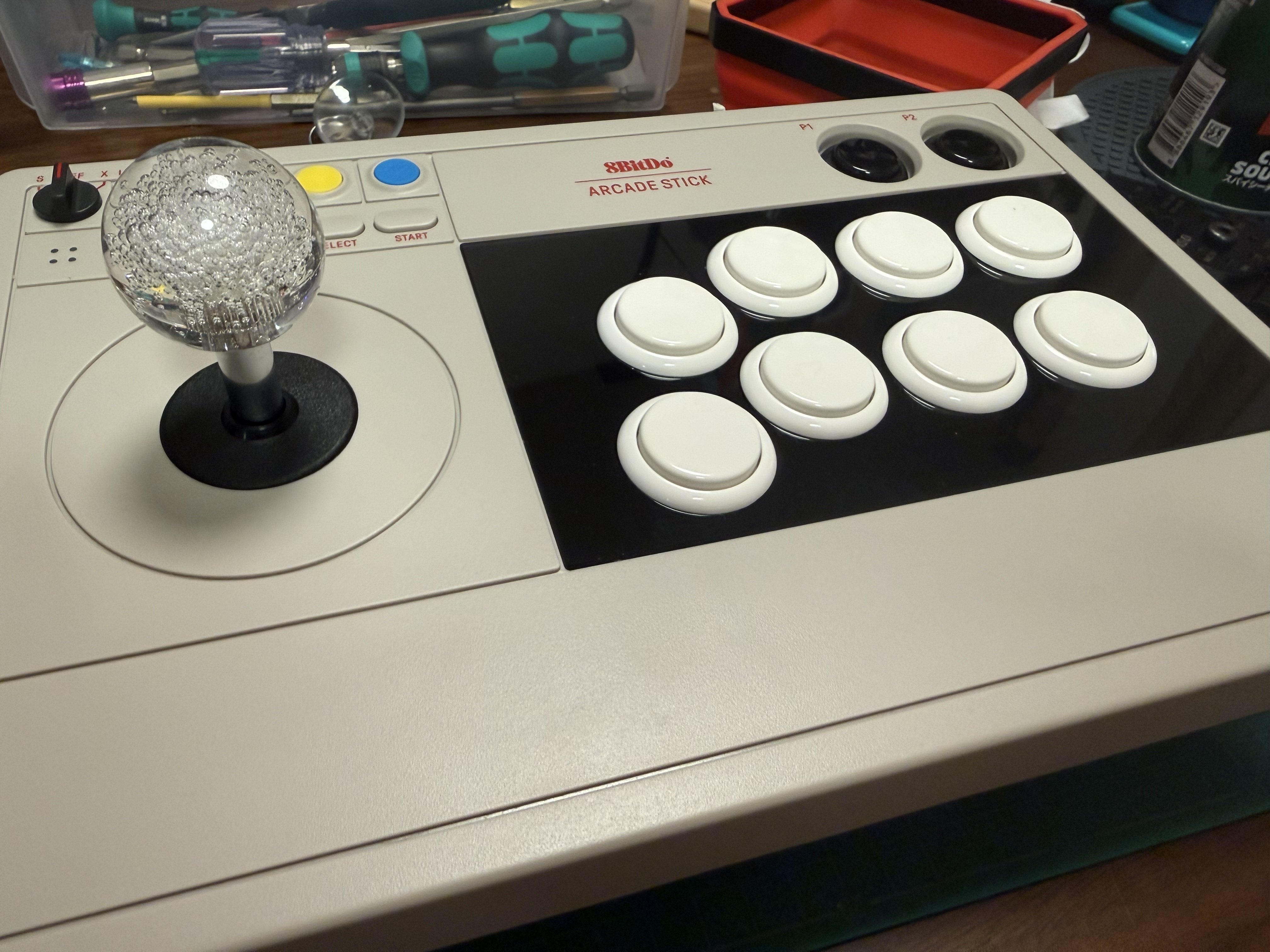 8BitDo Arcade Stickの静音化覚書｜岩倉ゆう