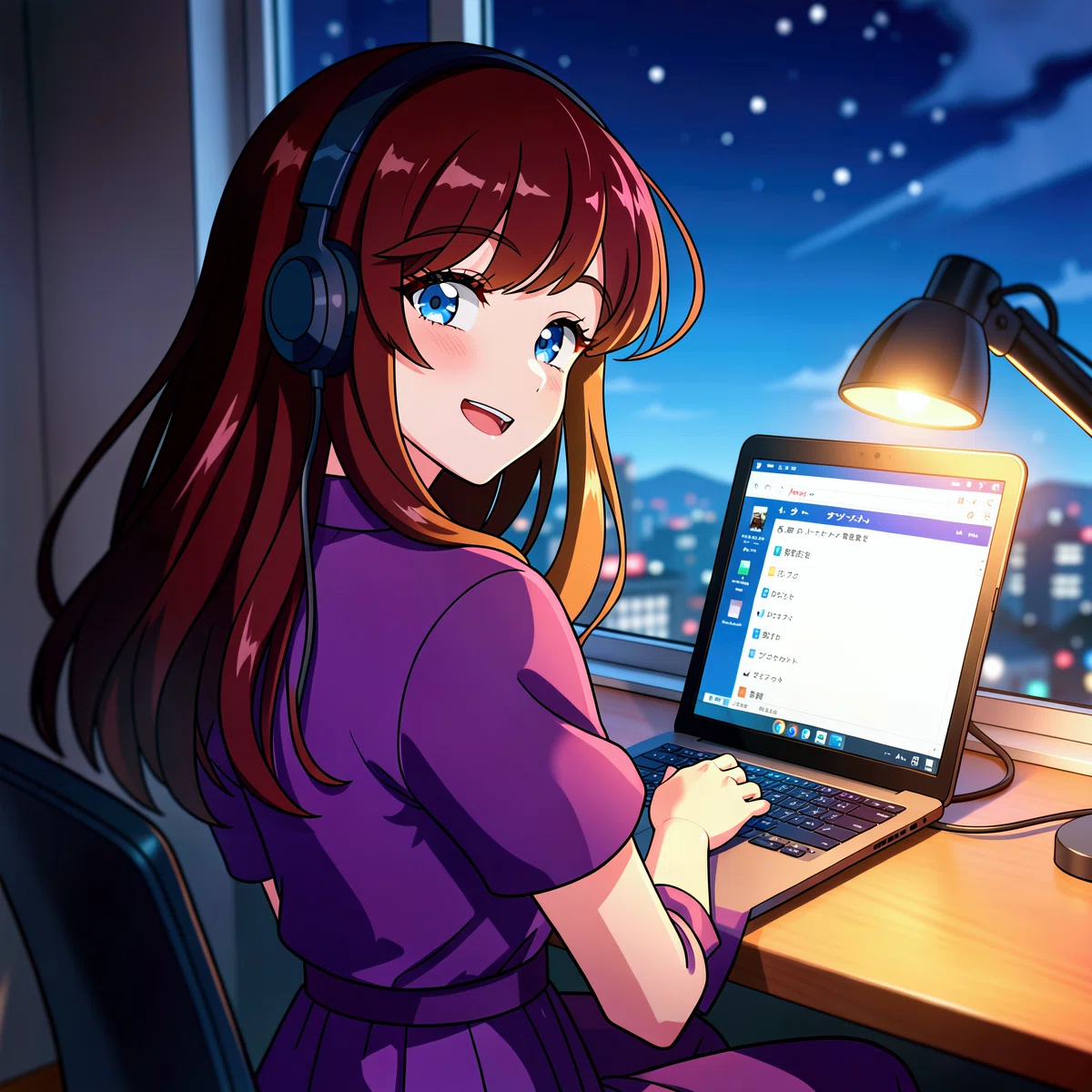flux-2-klein-4b_clear で生成した鮮やかで高精細な女性のアニメイラスト
