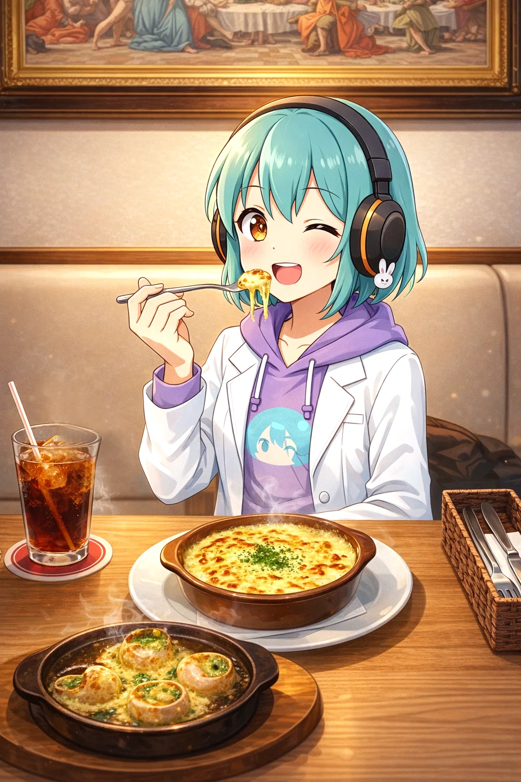 サイゼで喜ぶパイちゃん