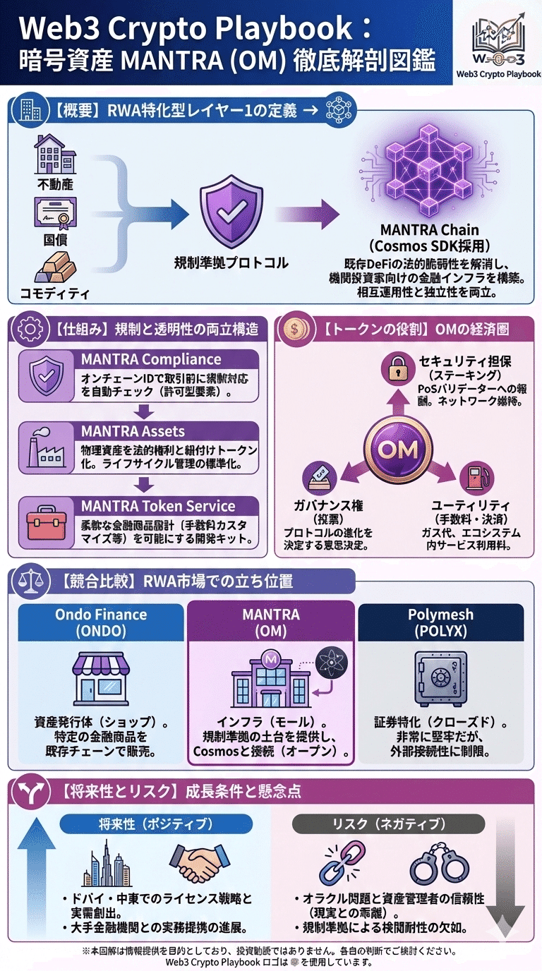 暗号資産MANTRA/マントラ(OM)とは？将来性は？「法規制」を味方につけた機関マネーの受け皿となるか｜Web3 Crypto Playbook