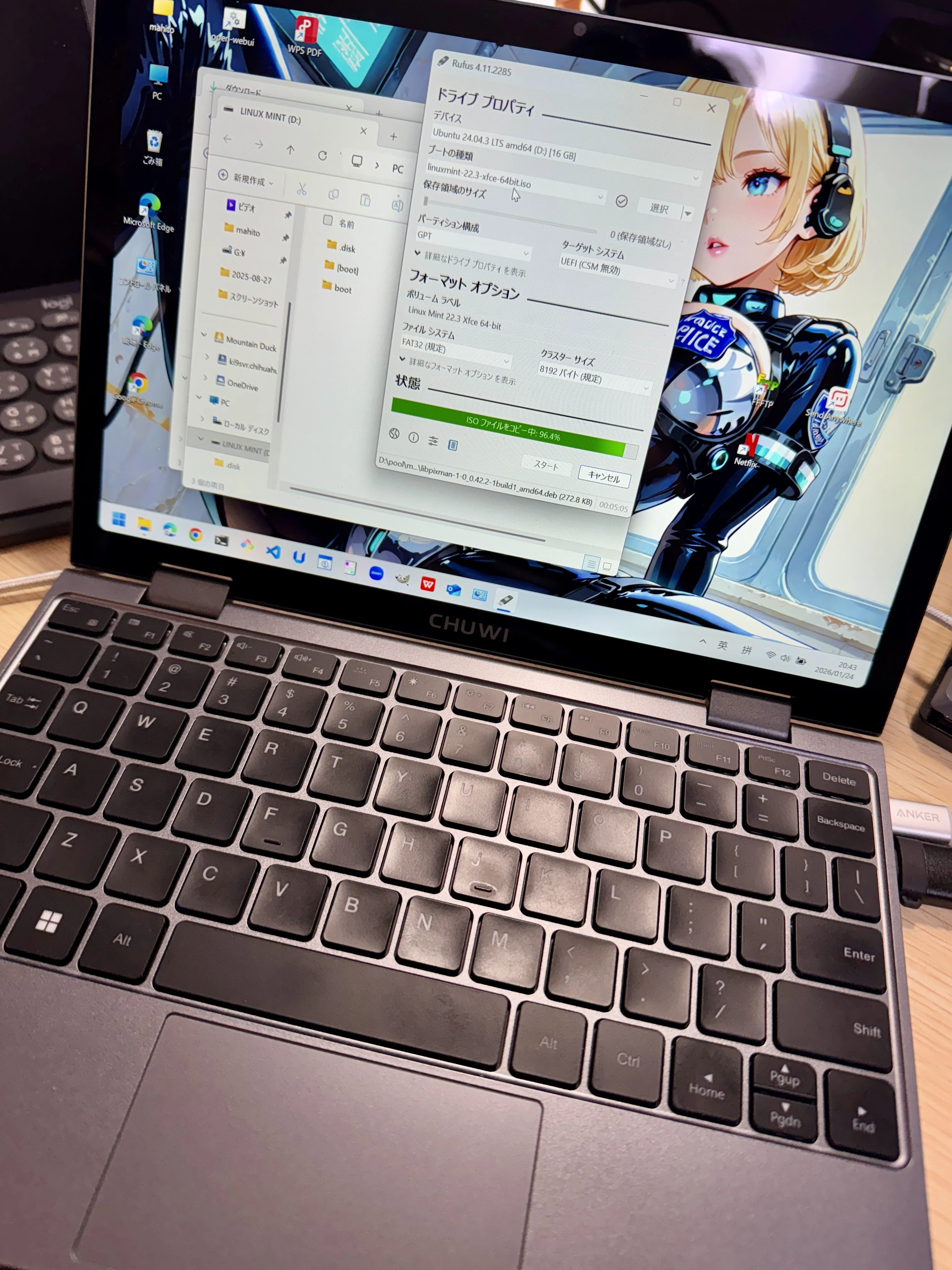 MiniBook X N150 に Linux Mint を入れたら、想像以上にハマった話