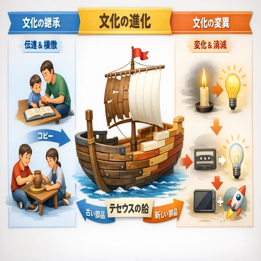 文化を「テセウスの船」と考える。｜菊地隆輝｜リッキー＠アメリカの大学生