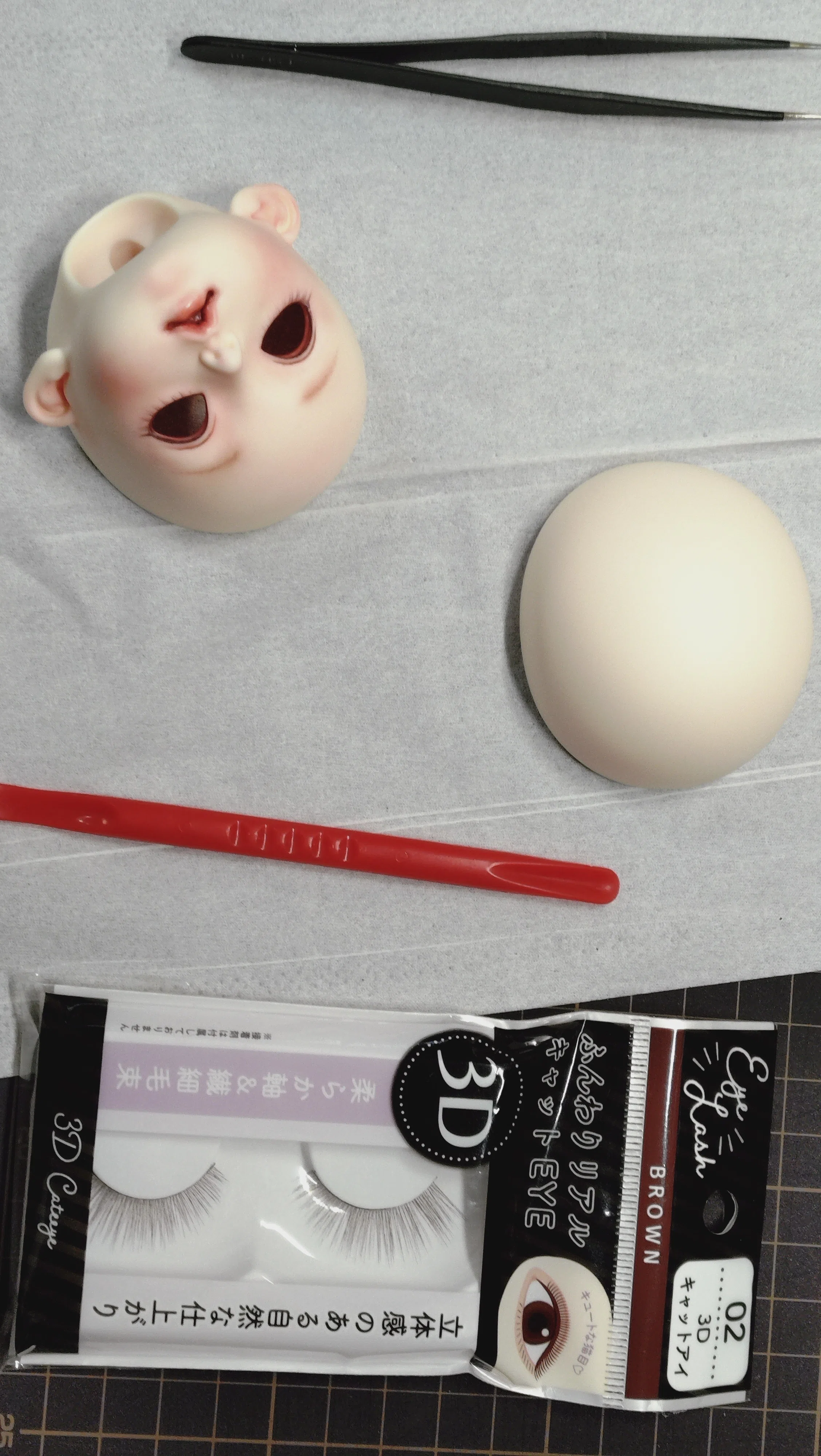 自作ぬいぐるみ・まつ毛の男の子 Diy doll pattern