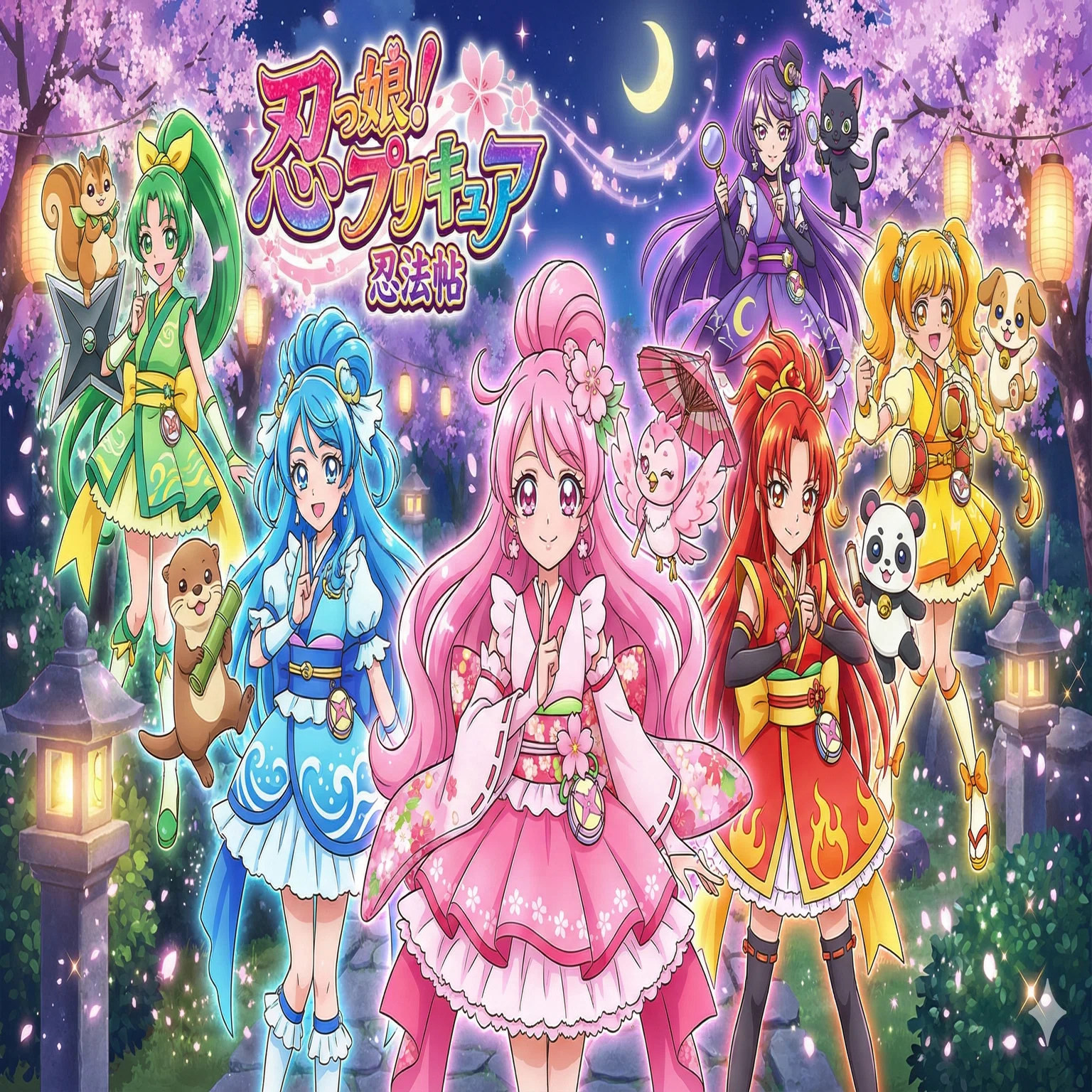 AIで架空のプリキュア作ってみた㉗ 『忍っ娘！プリキュア忍法帖』｜mm