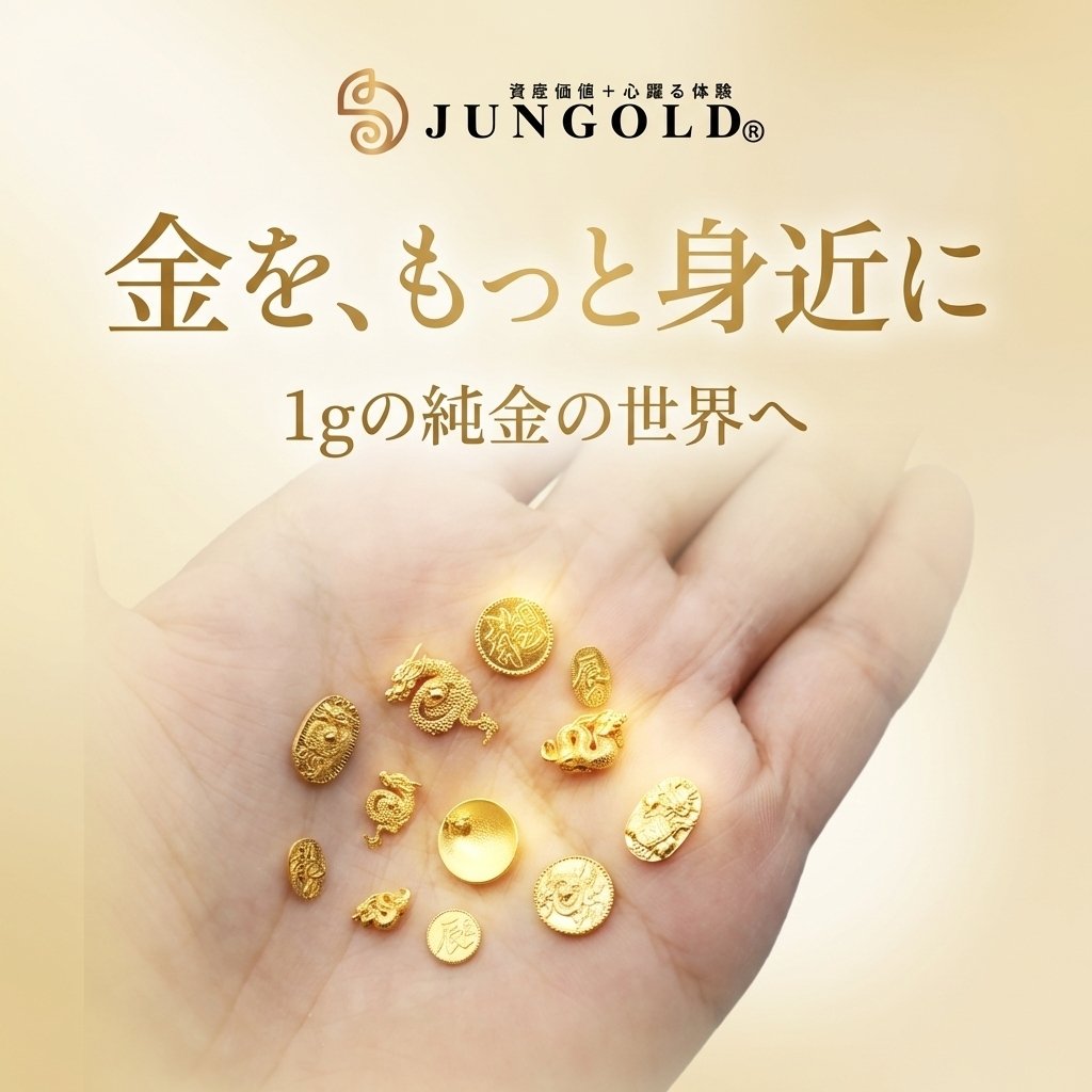 世界最小？「約8mm」指先サイズの【1グラムの純金】の世界。｜株式会社