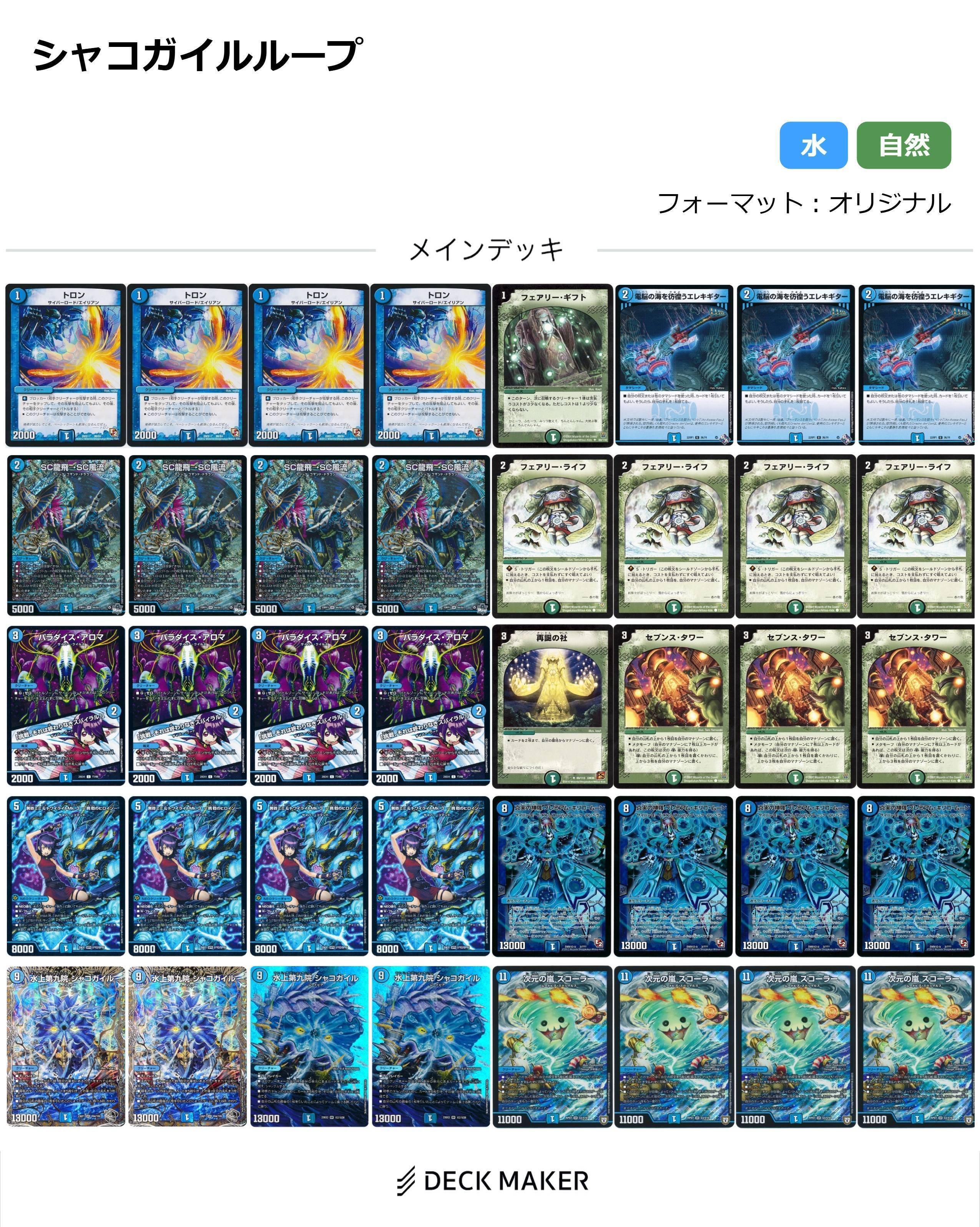 デュエルマスターズ】シャコガイルループ作成してみた｜OneDog