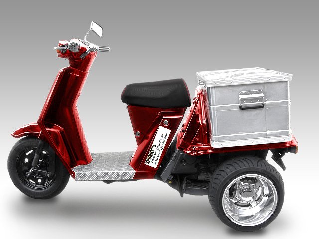 ジャイロ用クロスアルミホイール扁平タイヤ＆40mmスペーサーセット