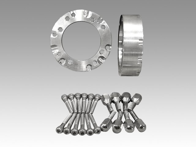 ジャイロ用クロスアルミホイール扁平タイヤ＆40mmスペーサーセット