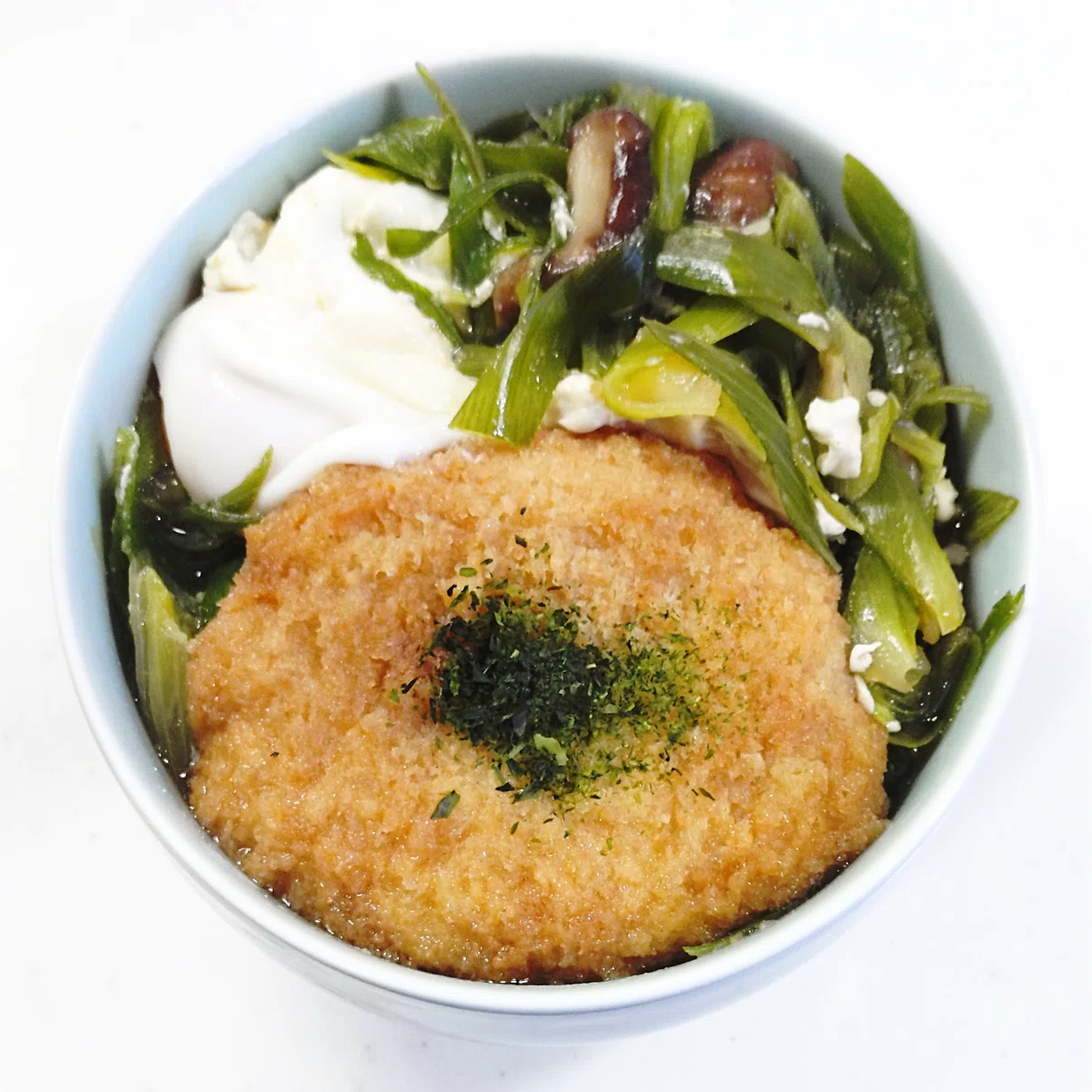 コロッケ丼（蕎麦のお供にもう一品）【我が干しそば道 精進の168杯目
