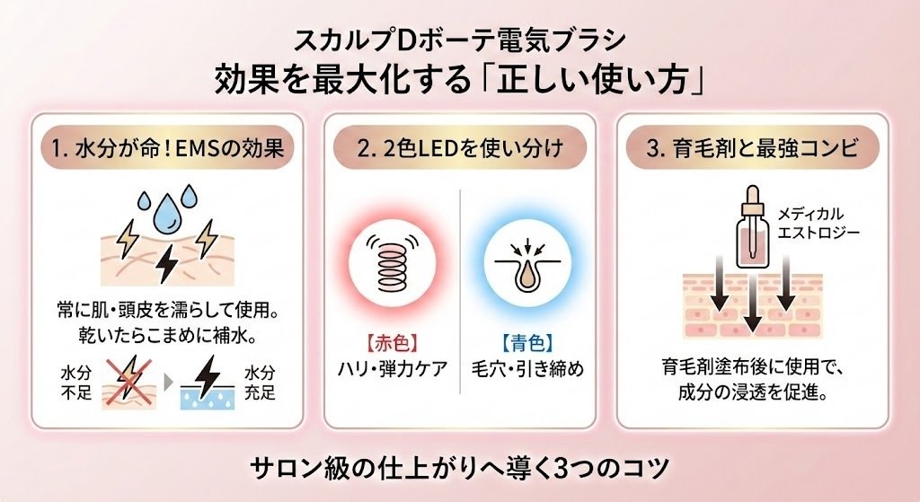 スカルプDボーテ電気ブラシの悪い口コミは誤解？良い口コミや評判を