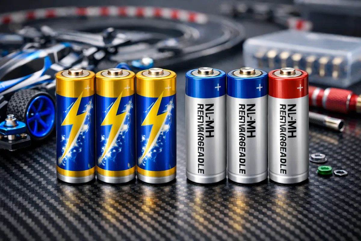 ミニ四駆のおすすめ電池比較！ネオチャンプとアルカリで「速さ」と