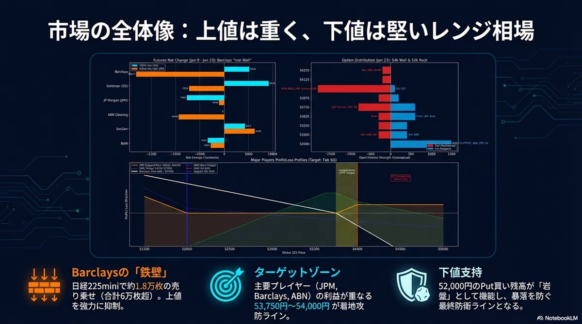 2026年2月限SQの攻防】：オプション手口から2月SQの攻防を見える化