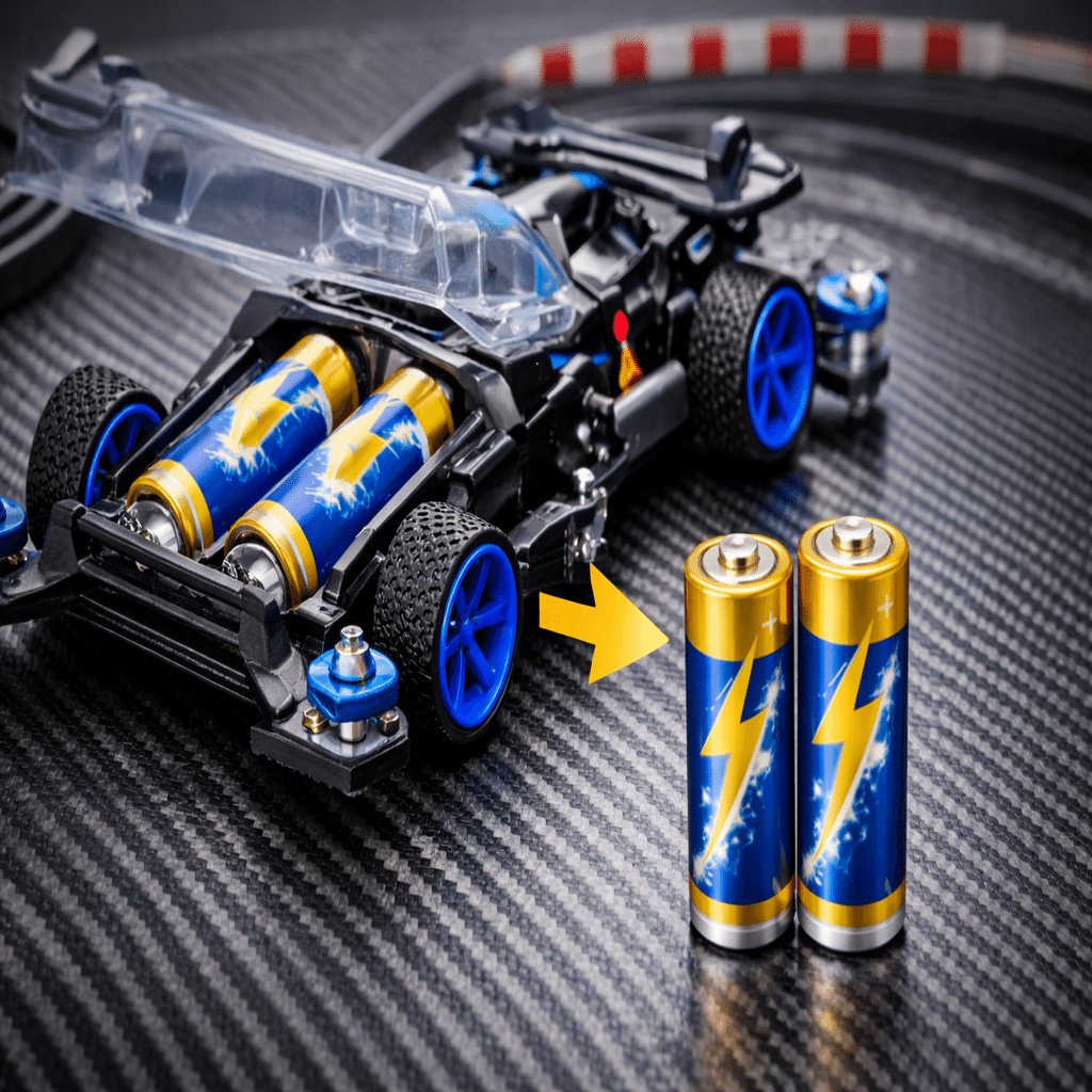 ミニ四駆のおすすめ電池比較！ネオチャンプとアルカリで「速さ」と